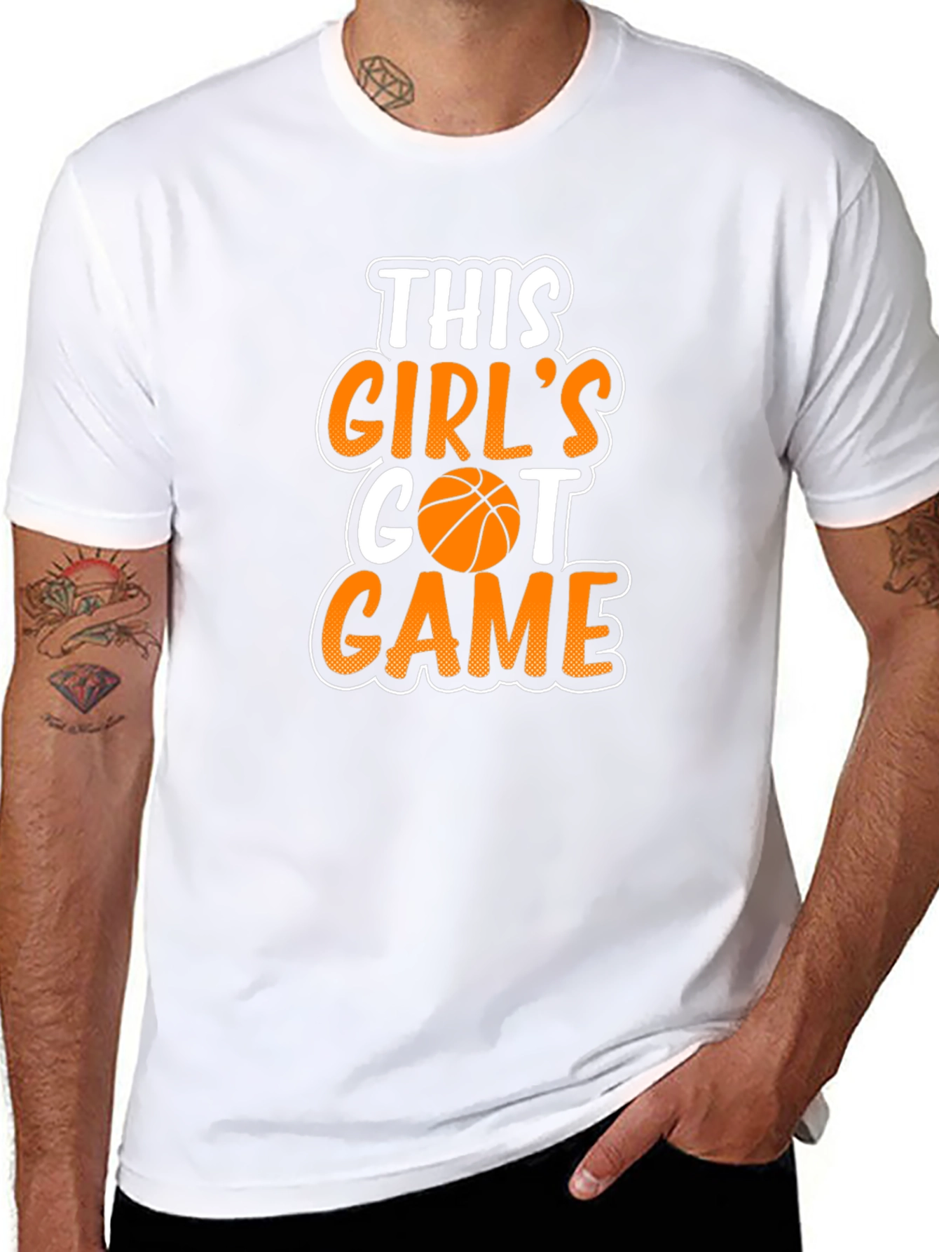 Girls Got Game Basketball Graphic T-Shirt