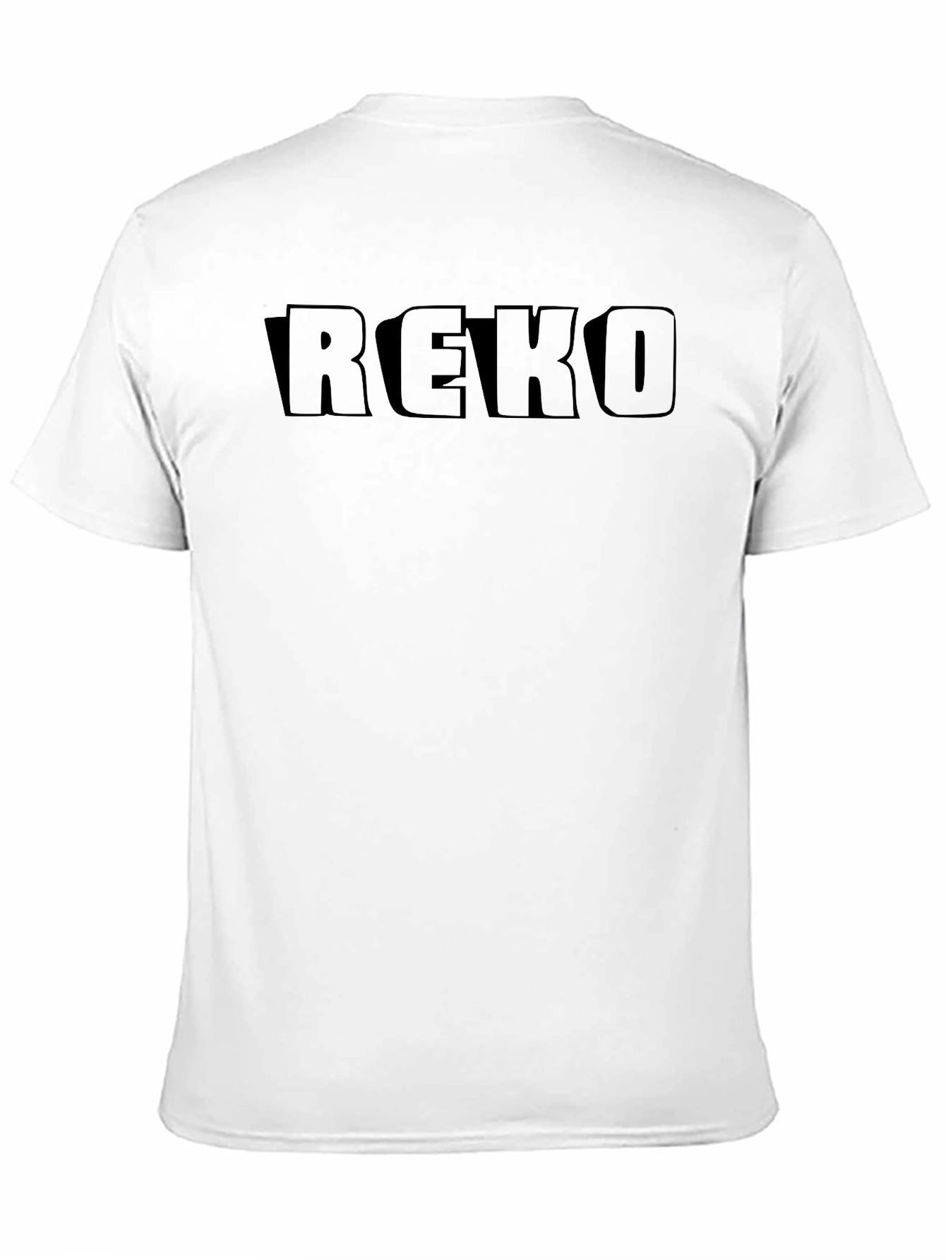 REKO Mens Black Graphic Tee
