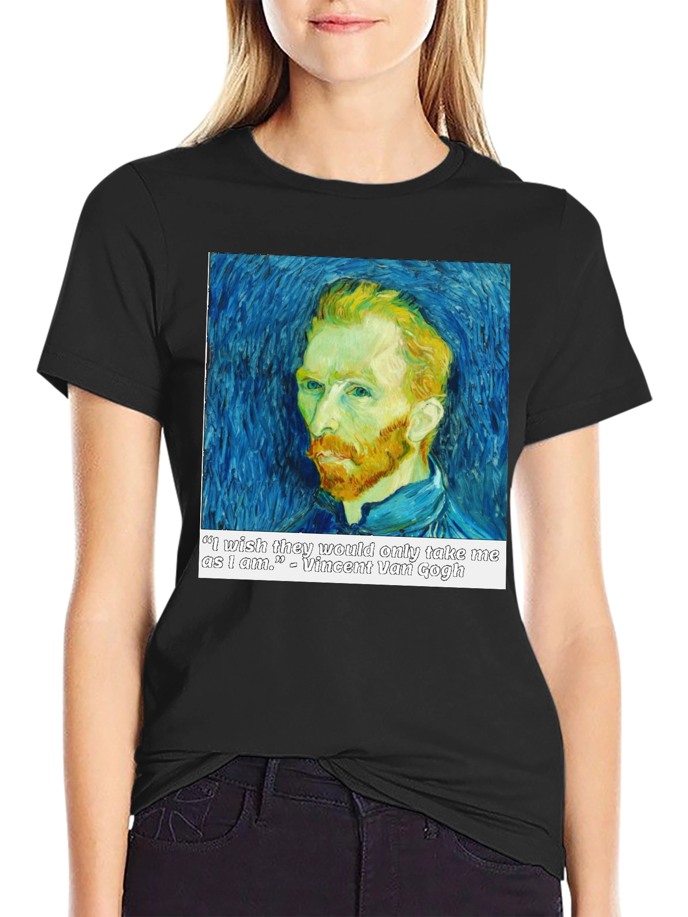 Van Gogh Quote T-Shirt - Artistic Portrait Tee