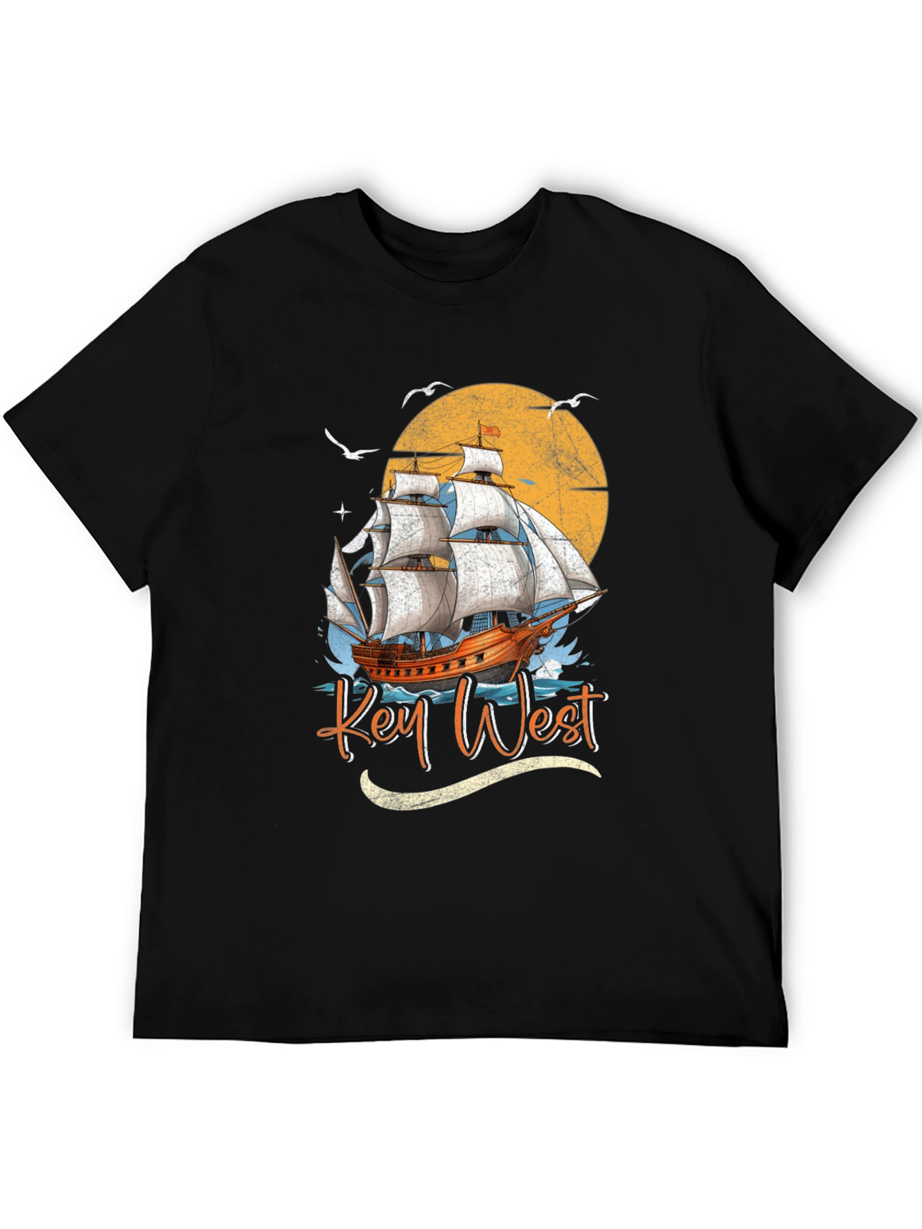 Key West Sailboat Graphic Tee - Island Vibes