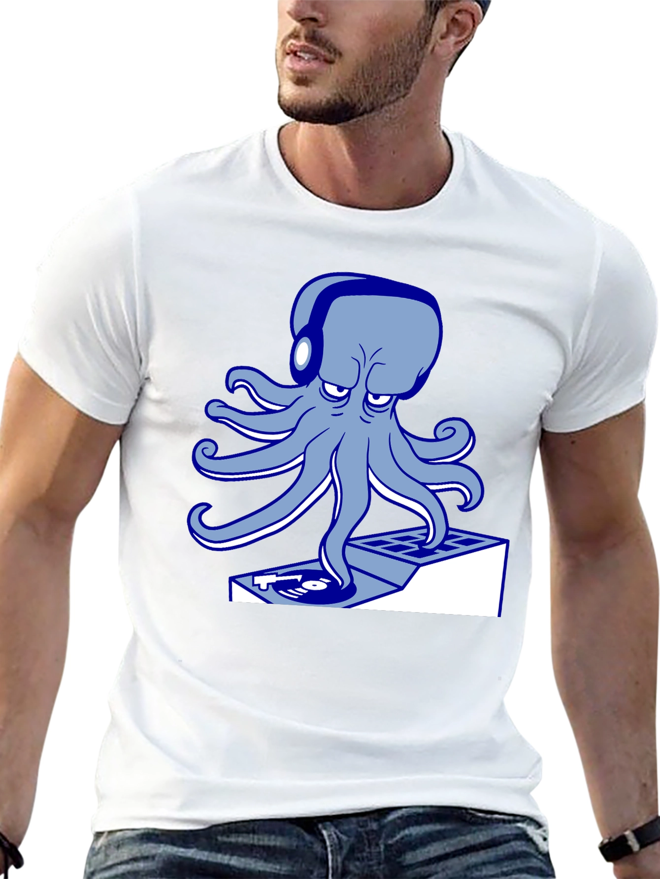 DJ Octopus T-Shirt - Cool Graphic Tee