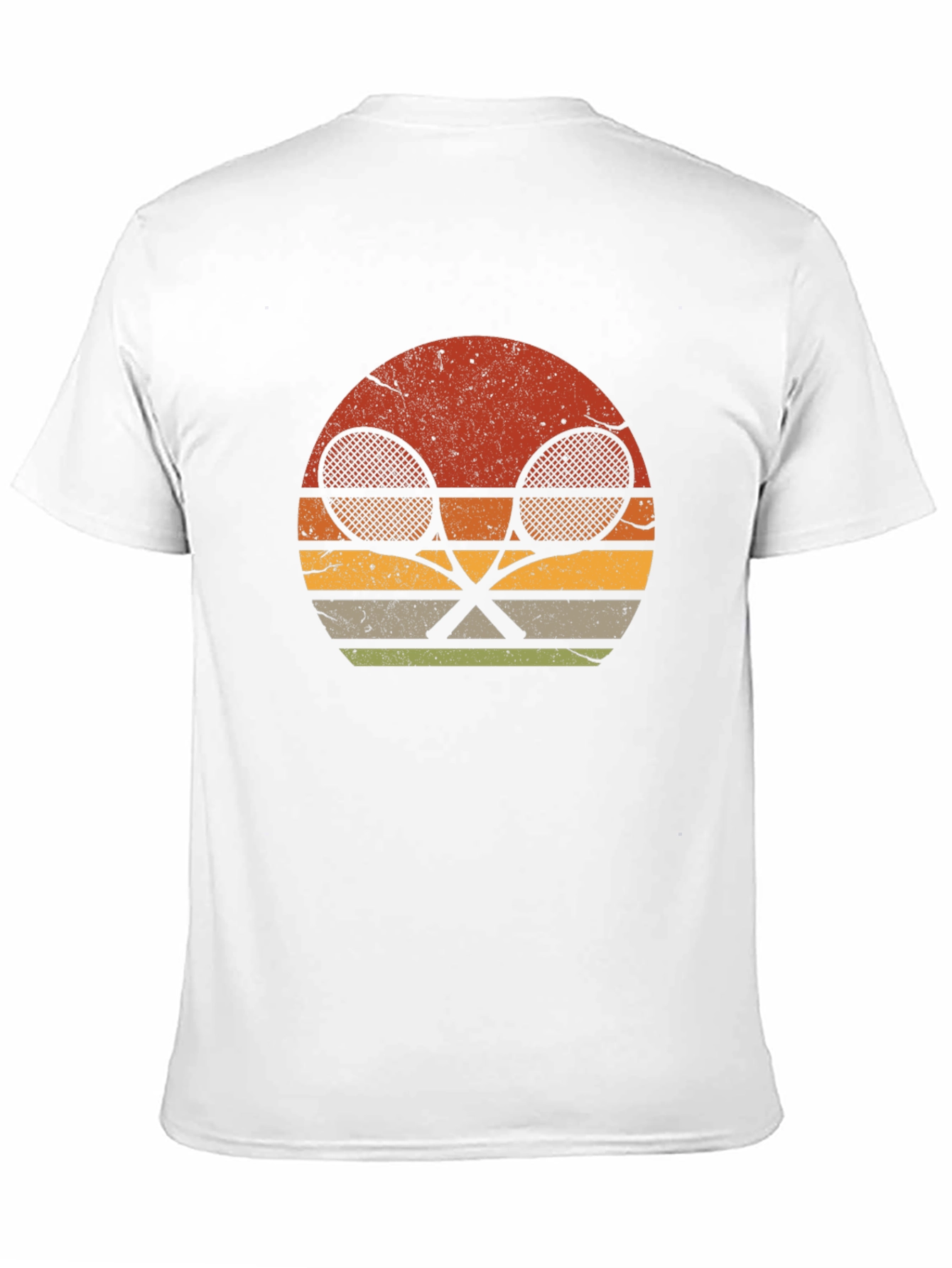 Retro Tennis Racket Graphic T-Shirt