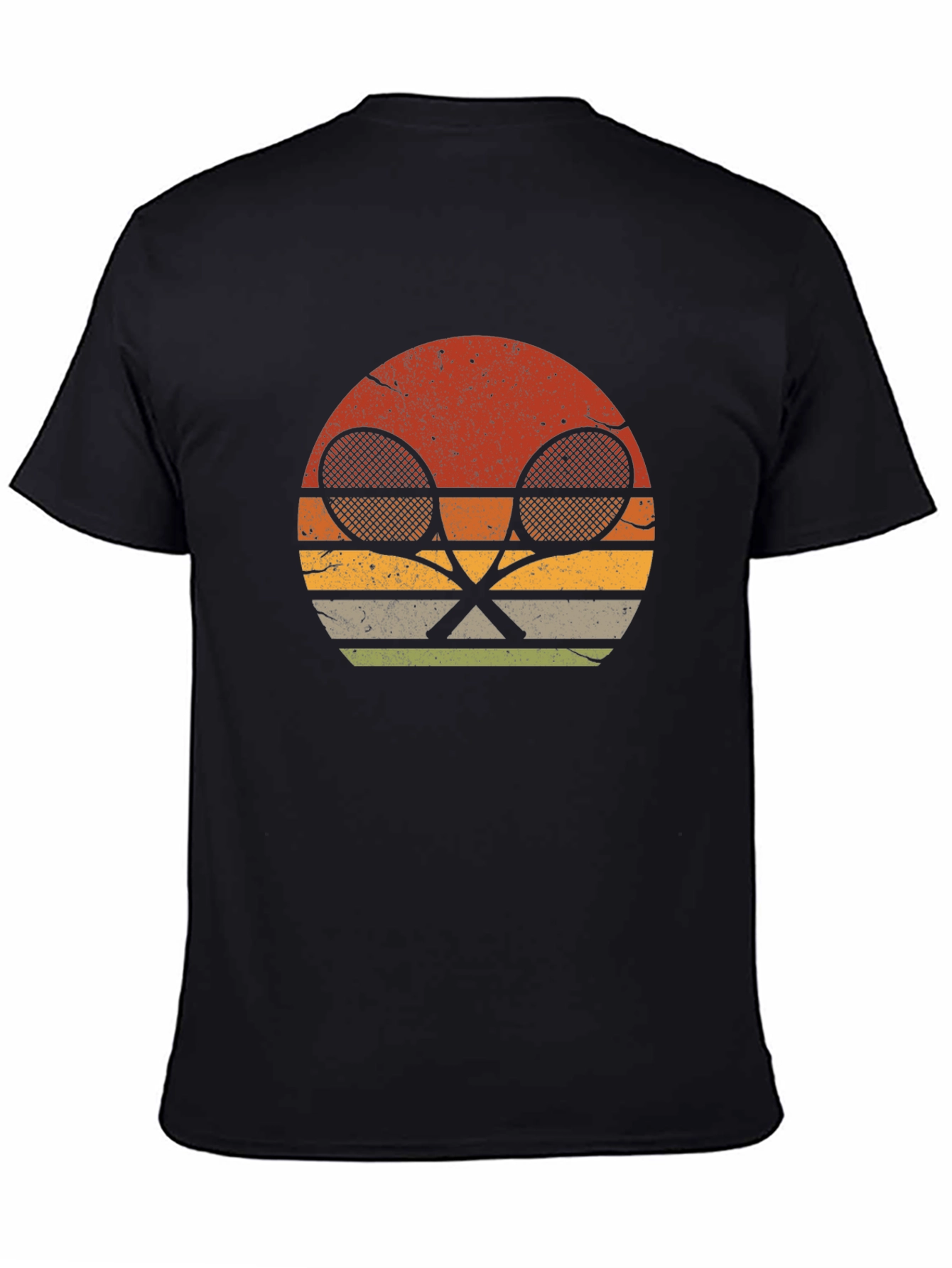Retro Tennis Racket Graphic T-Shirt