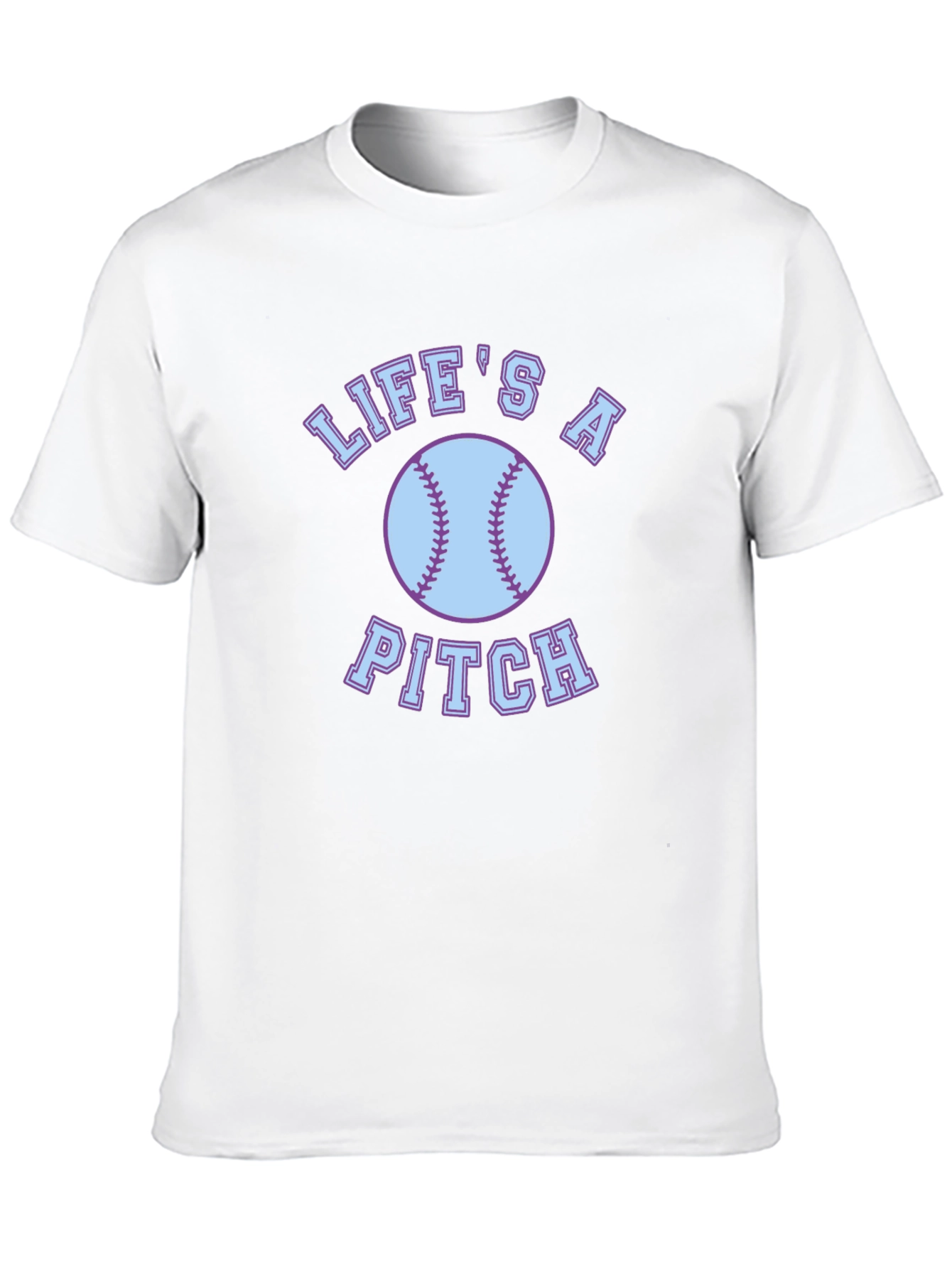 Lifes a Pitch Baseball Graphic Tee - Black