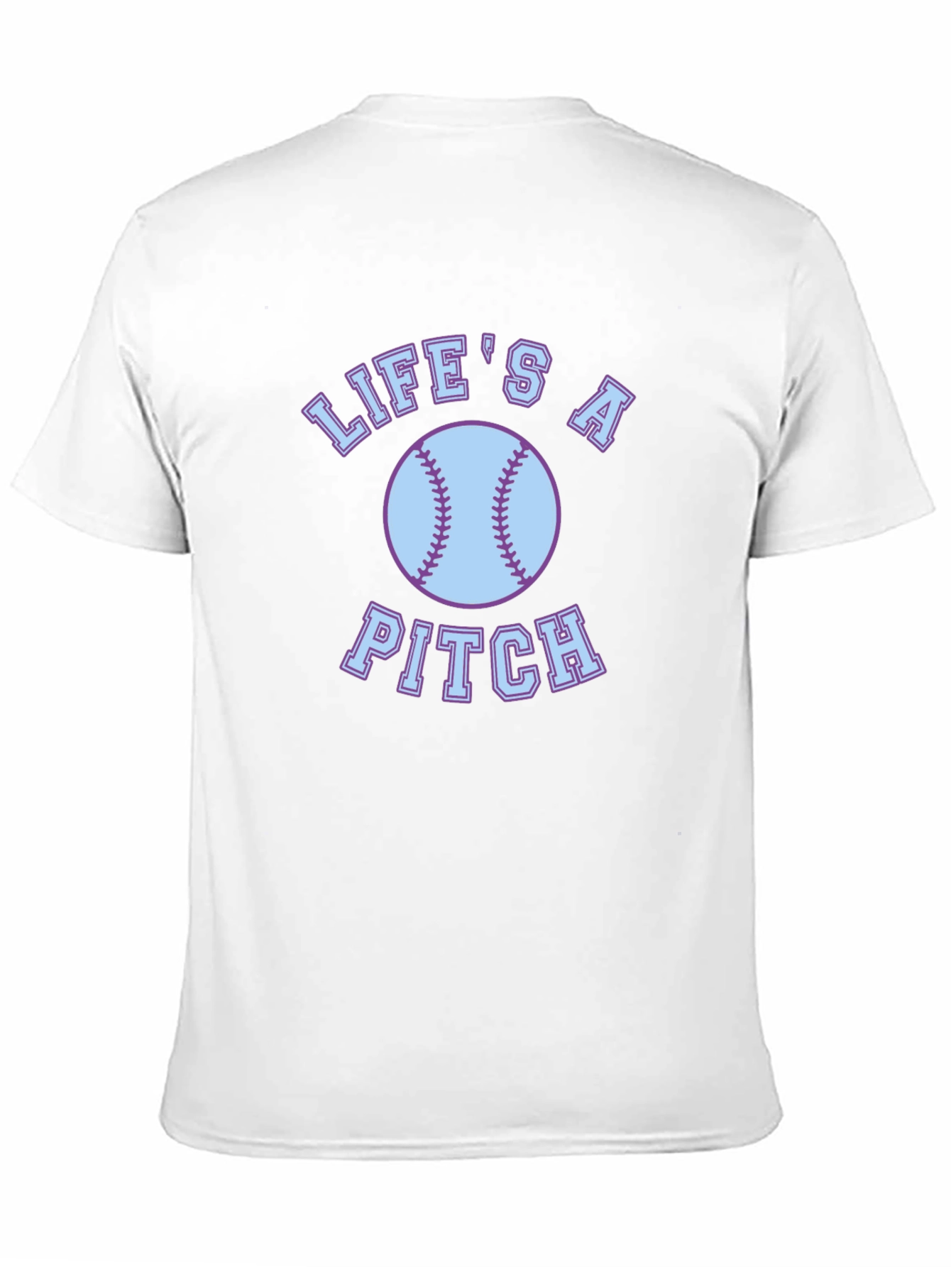 Lifes a Pitch Baseball Graphic Tee - Black