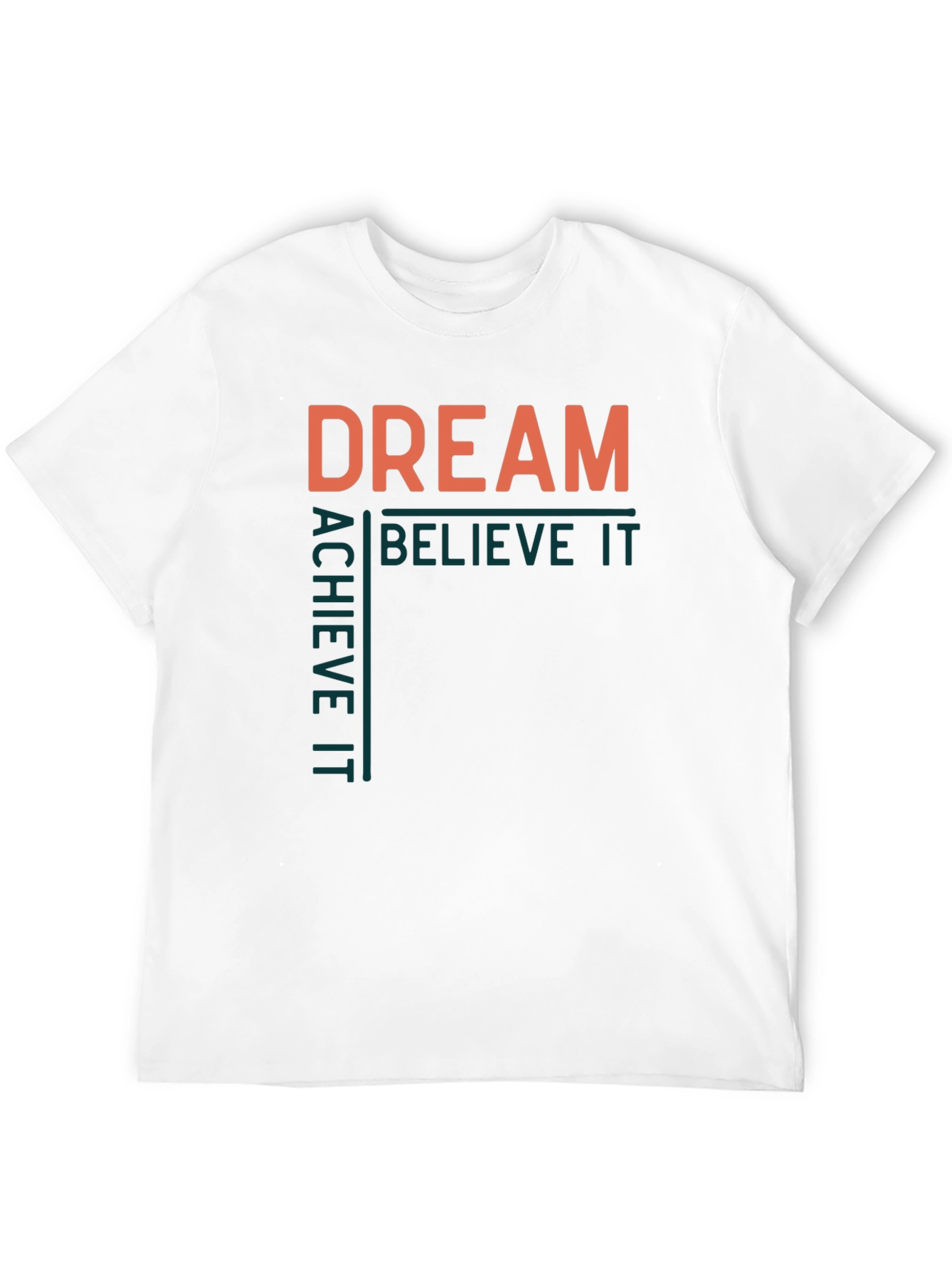 Dream Believe Achieve Mens Graphic Tee