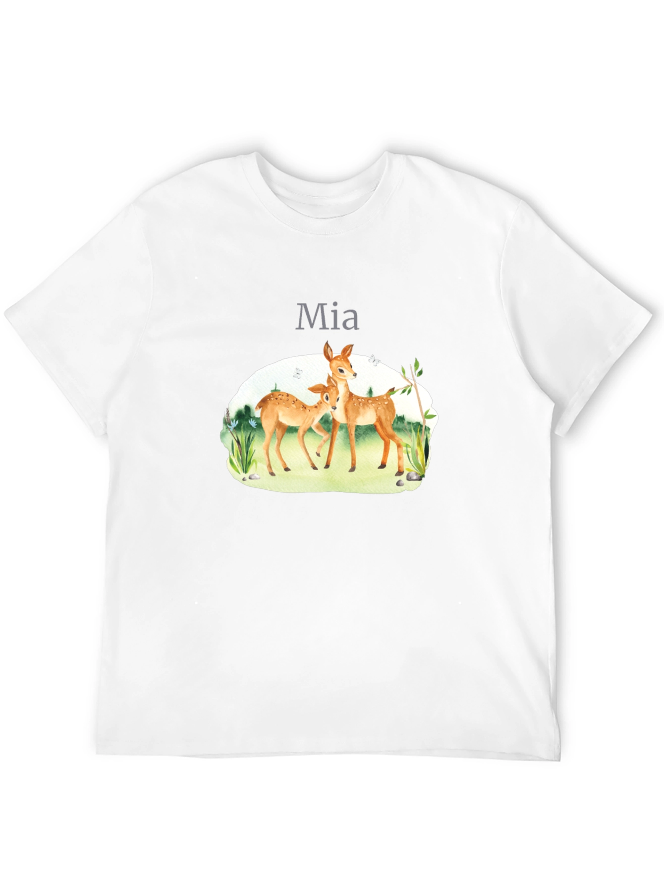 Deer Family Graphic T-Shirt