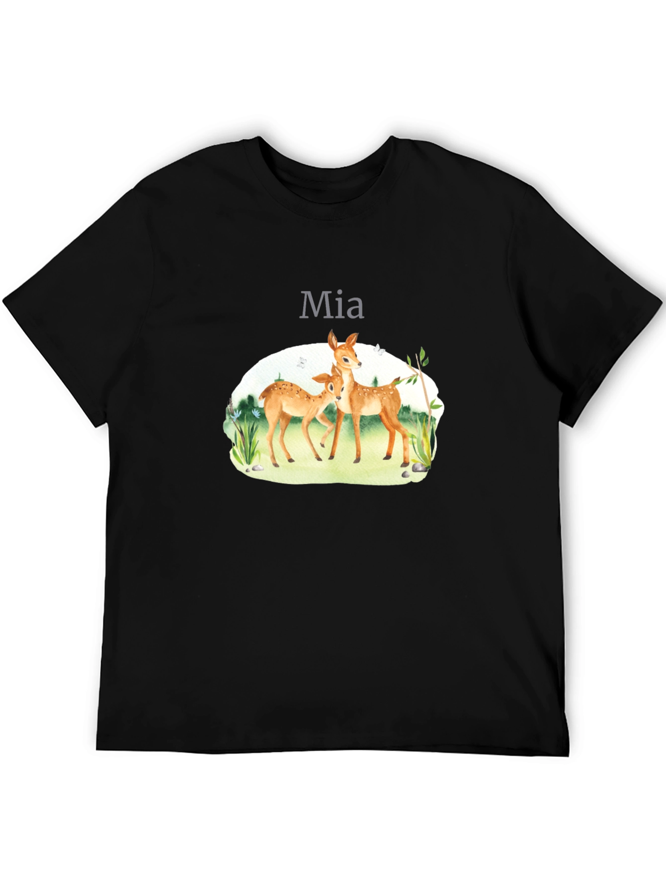 Deer Family Graphic T-Shirt