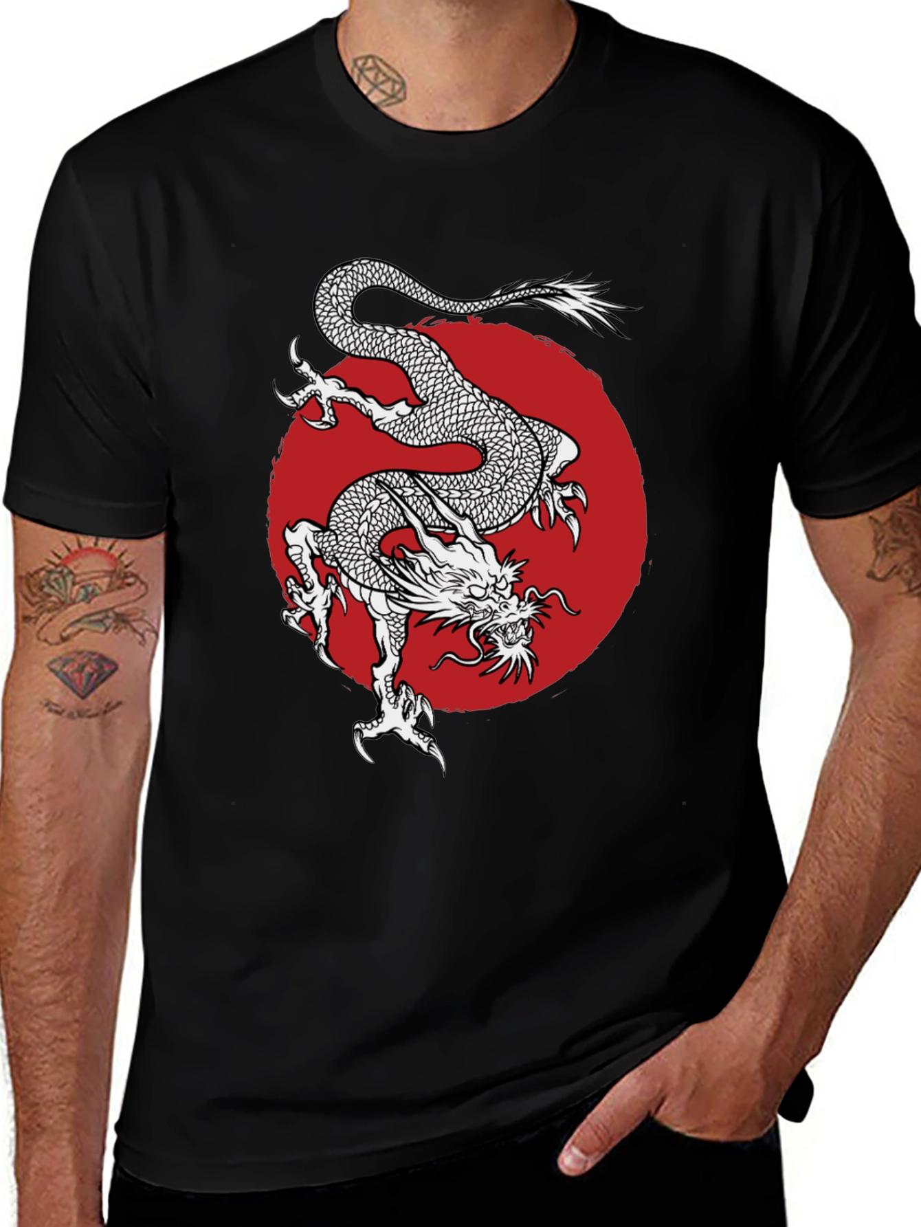 Dragon Graphic Tee - Black T-Shirt