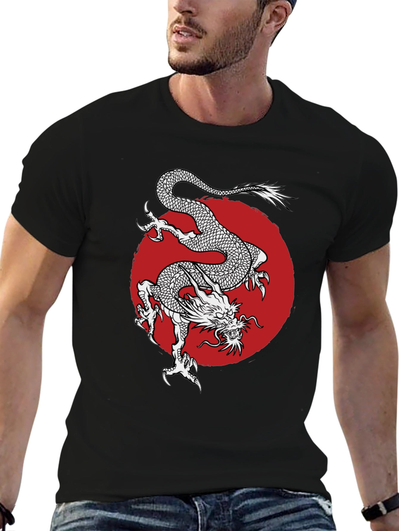 Dragon Graphic Tee - Black T-Shirt