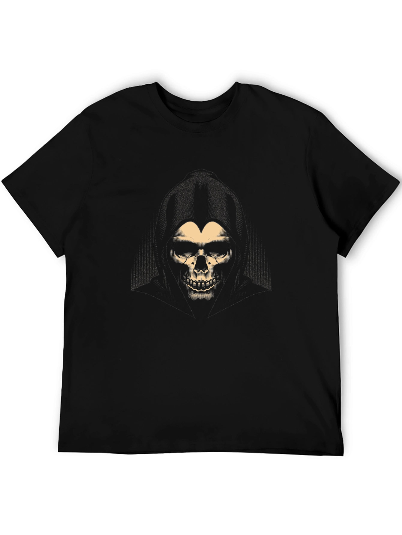 Skull Graphic Black T-Shirt - Edgy Style