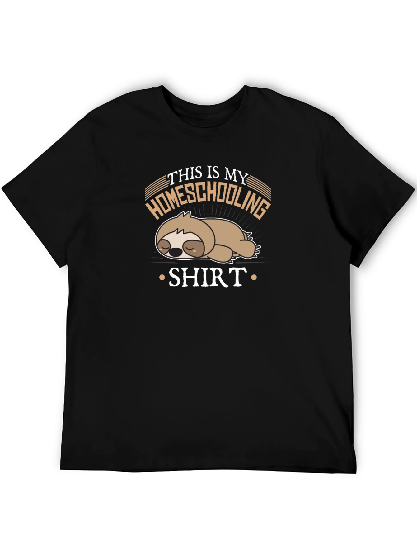 Homeschooling Sloth T-Shirt - Funny & Relaxed Style