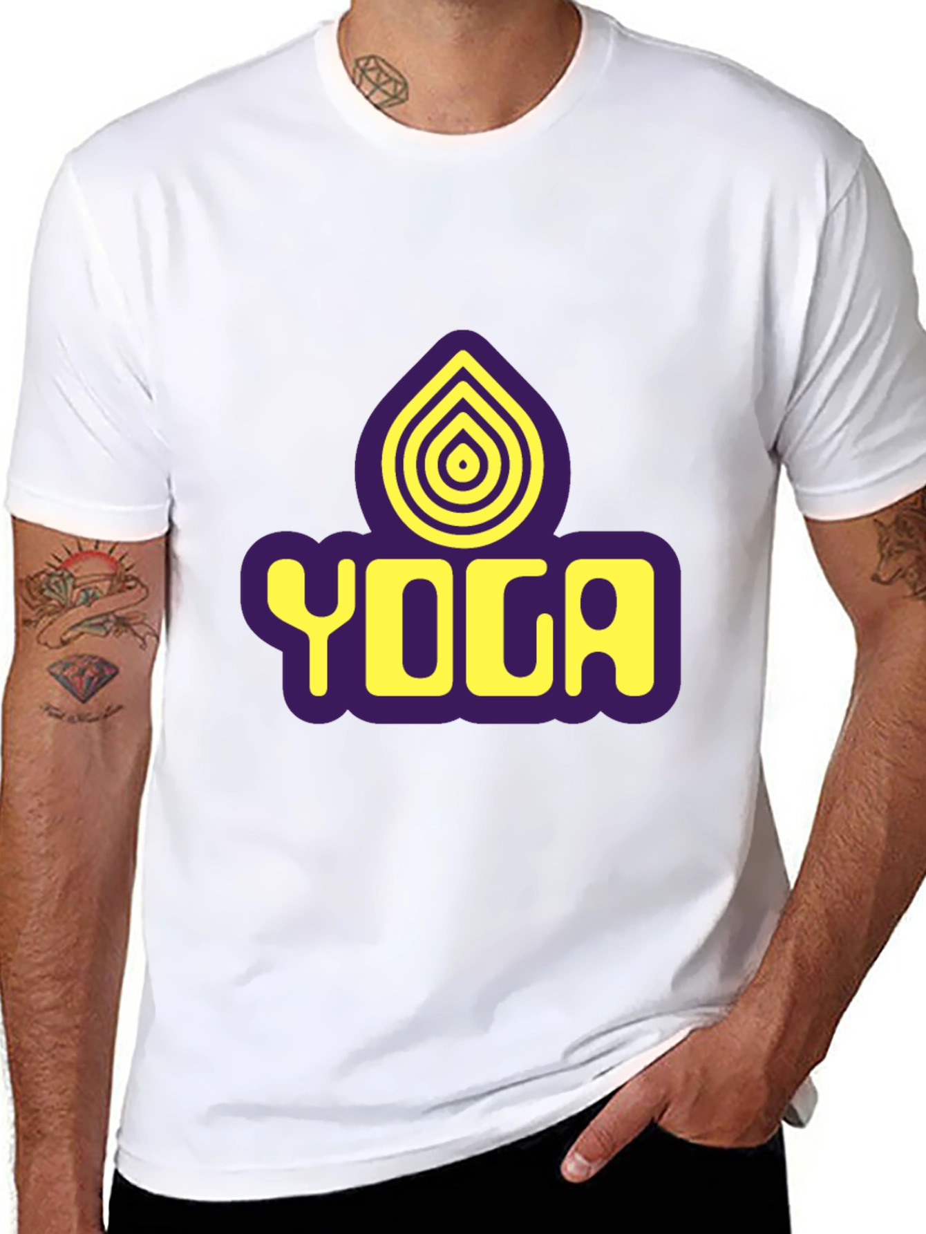Yoga Graphic Black T-Shirt