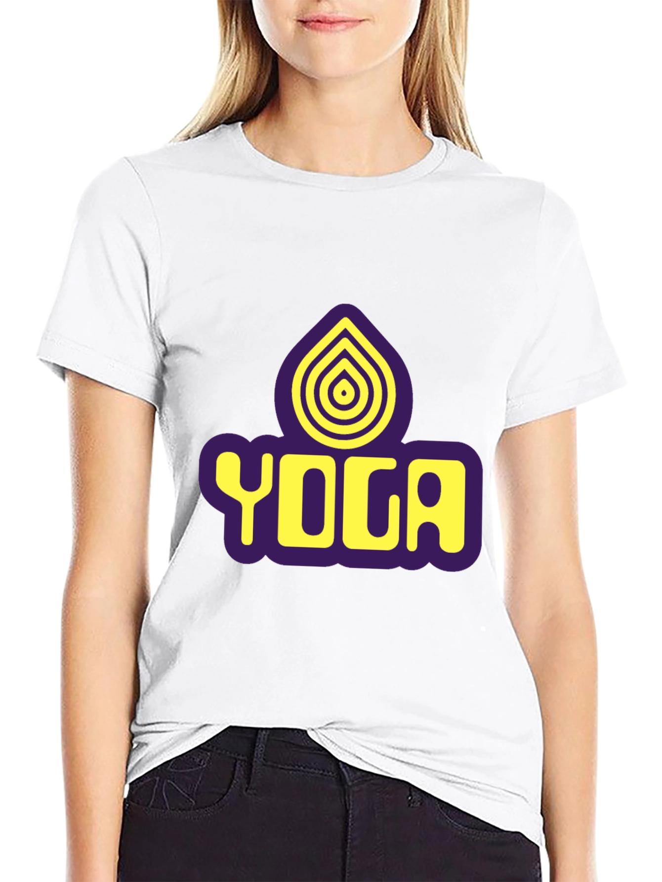 Yoga Graphic Black T-Shirt