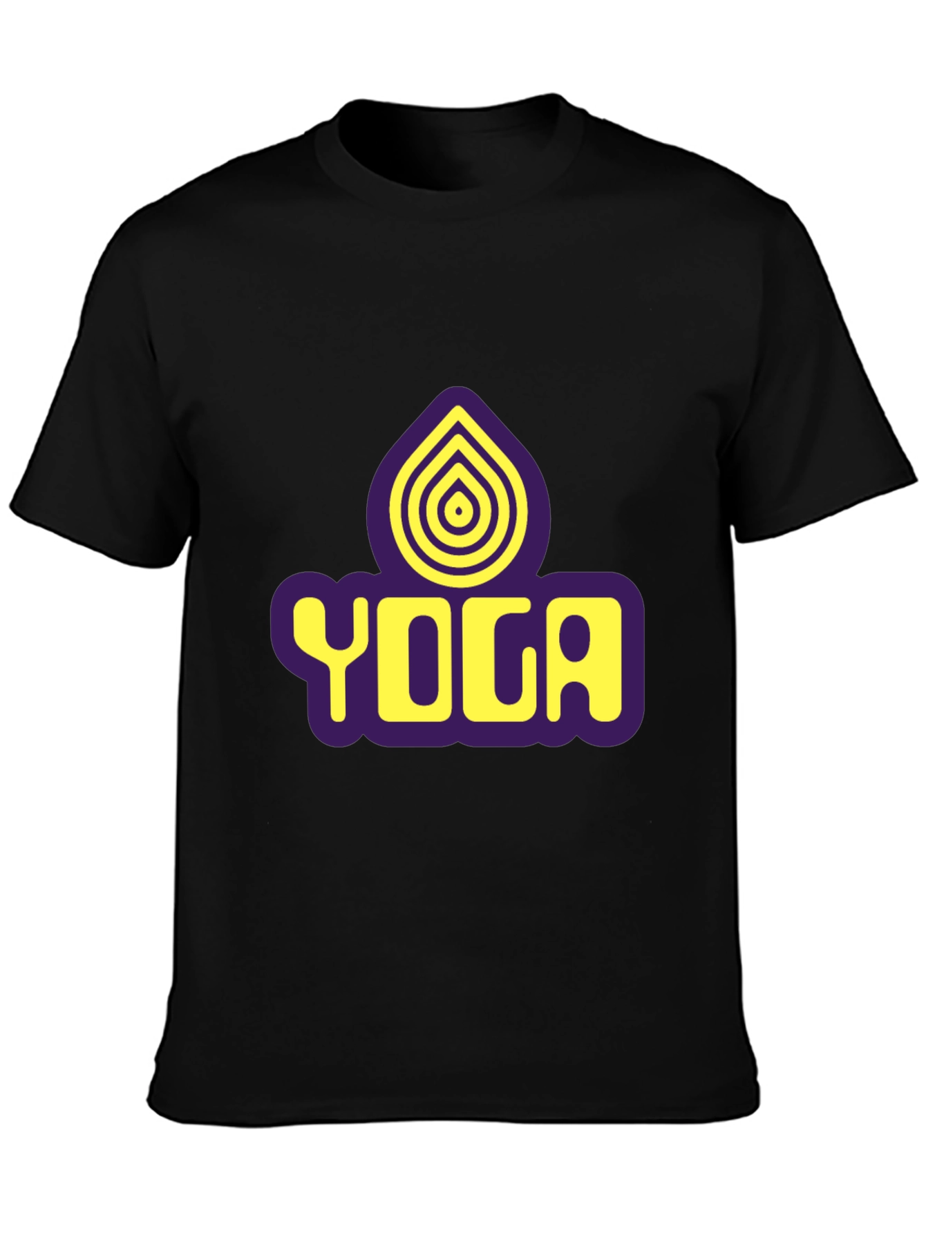 Yoga Graphic Black T-Shirt