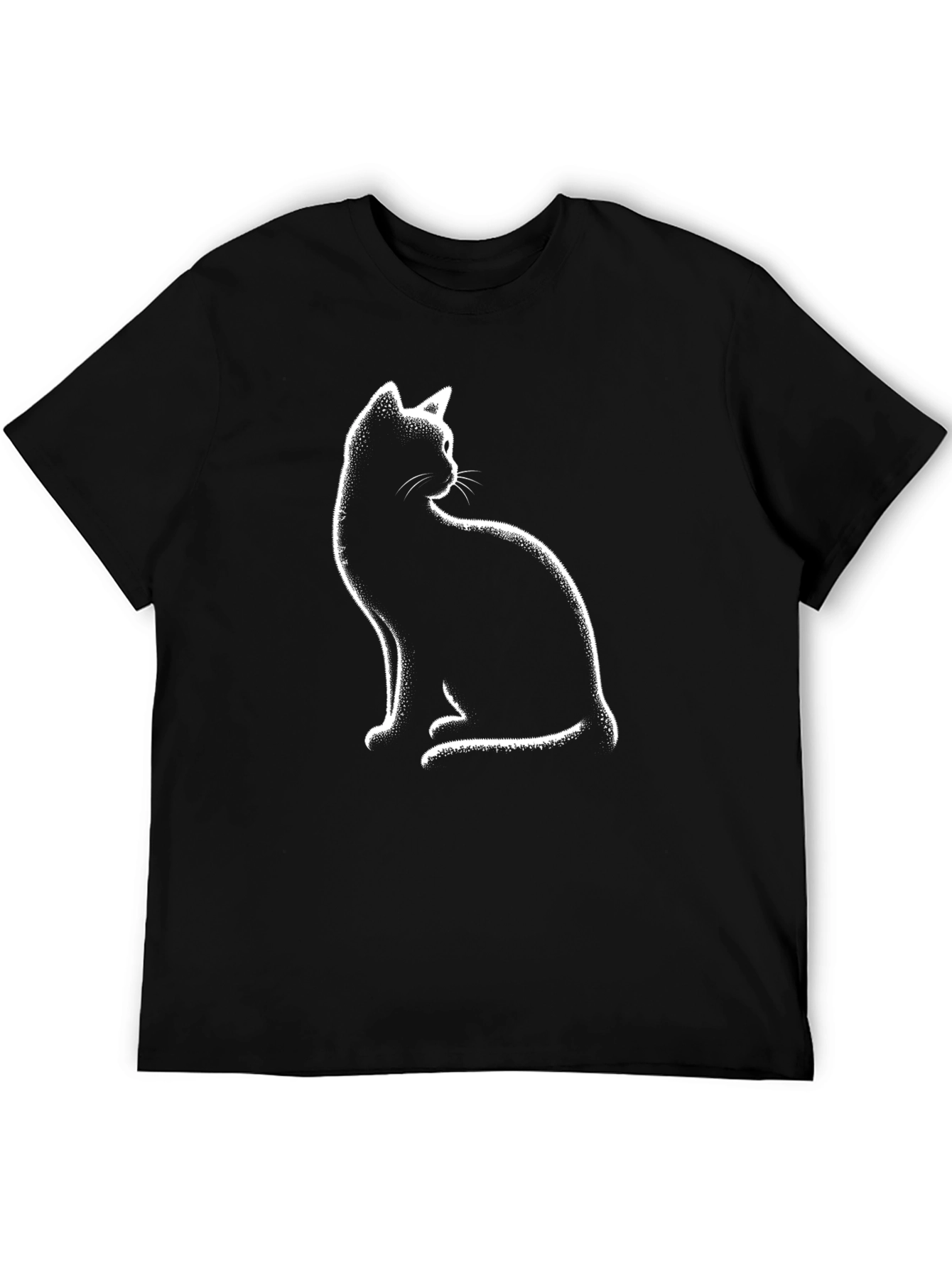 Cool Cat Graphic T-Shirt - Black