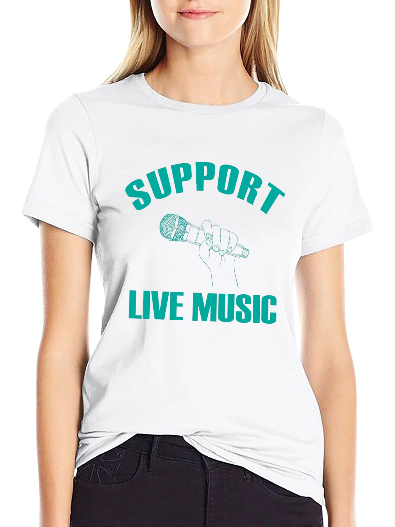 Support Live Music Graphic Tee