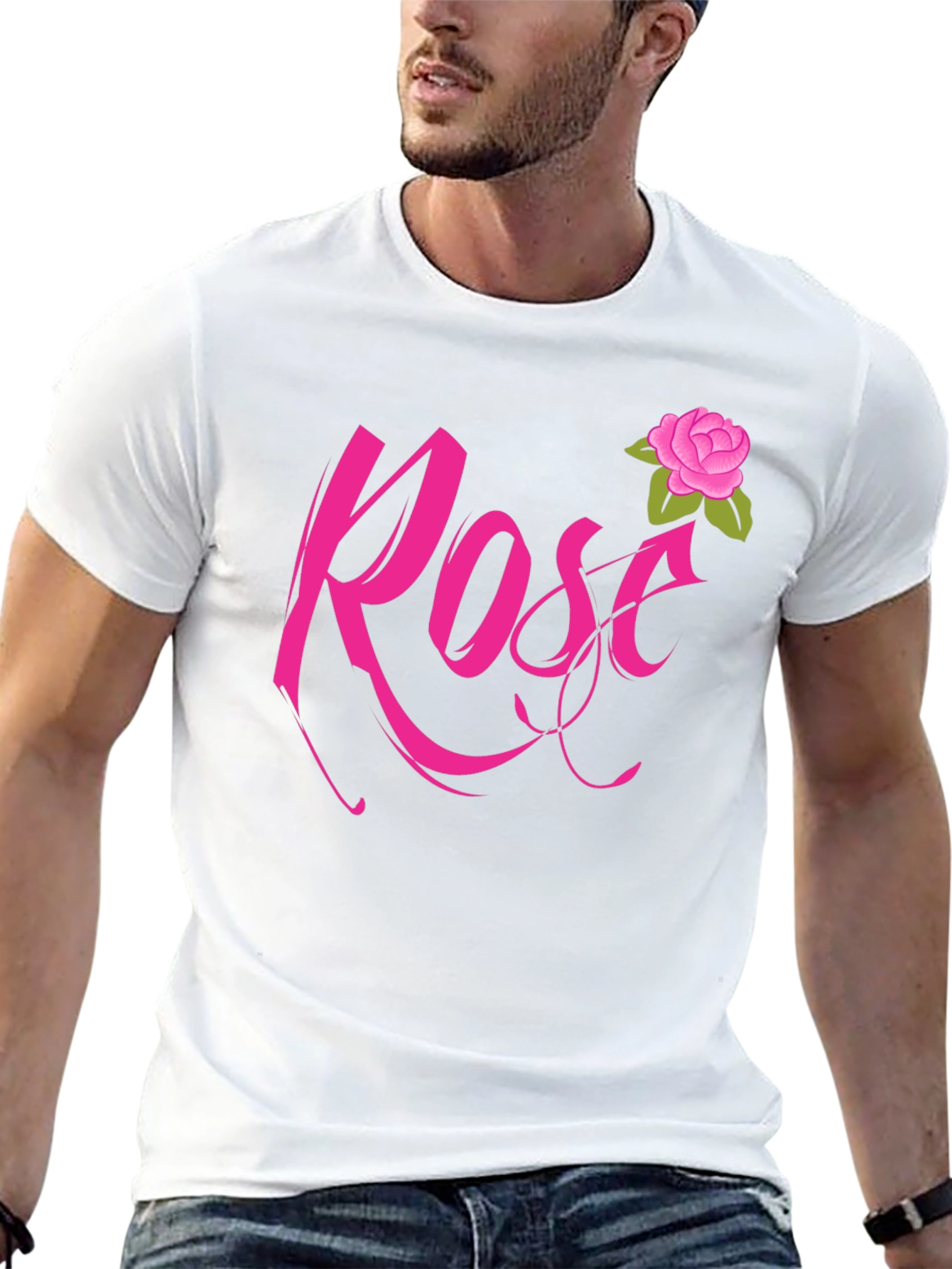 Rose Graphic Tee - Stylish Casual Wear