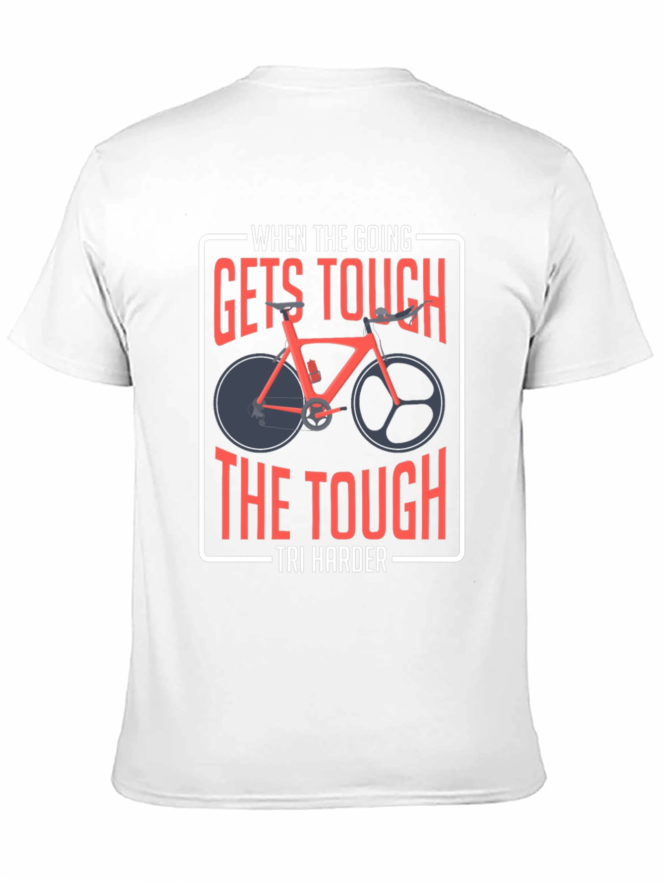 Tri Harder T-Shirt - Cycling Motivation