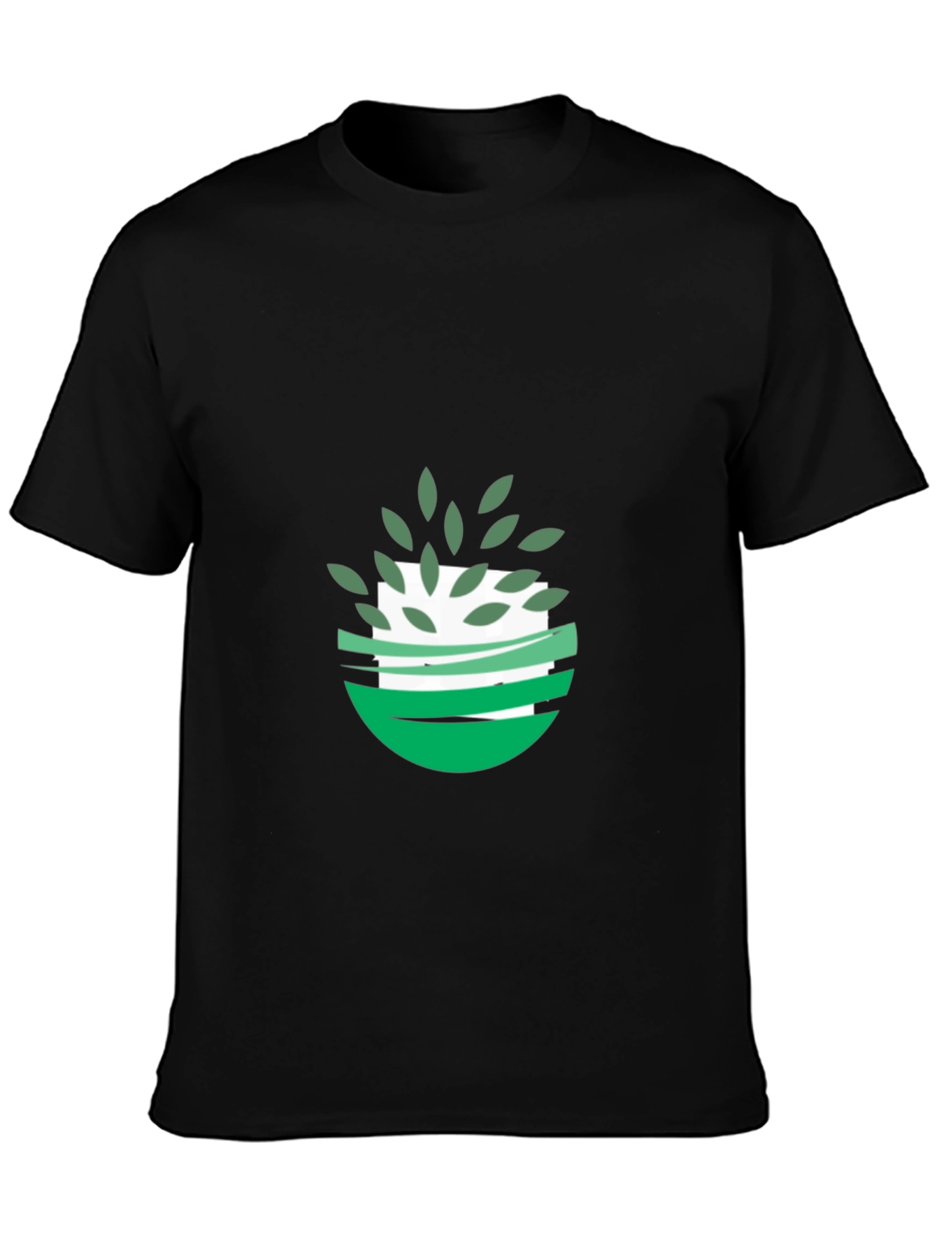 Eco-Friendly Graphic Tee - Black