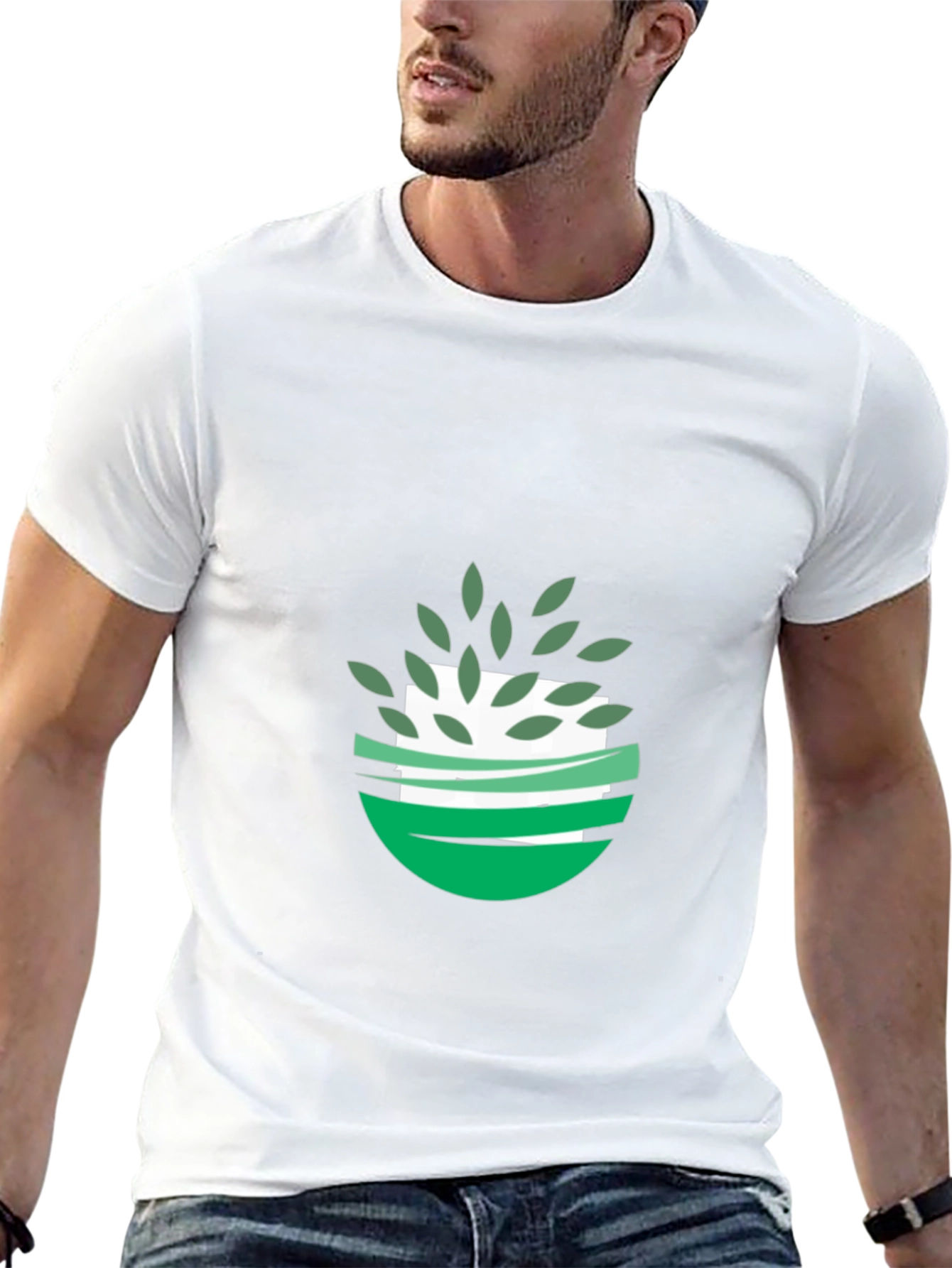 Eco-Friendly Graphic Tee - Black