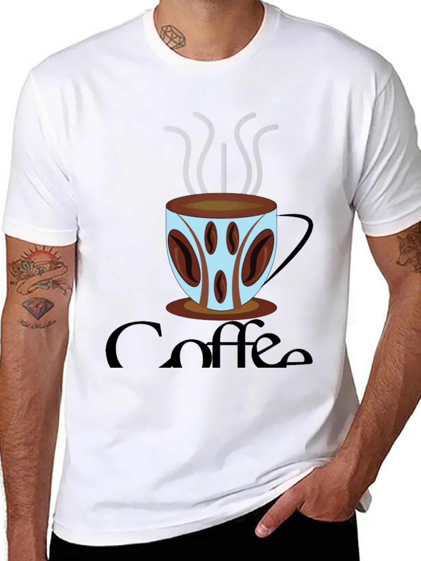 Coffee Cup Graphic Tee - Stylish & Comfortable