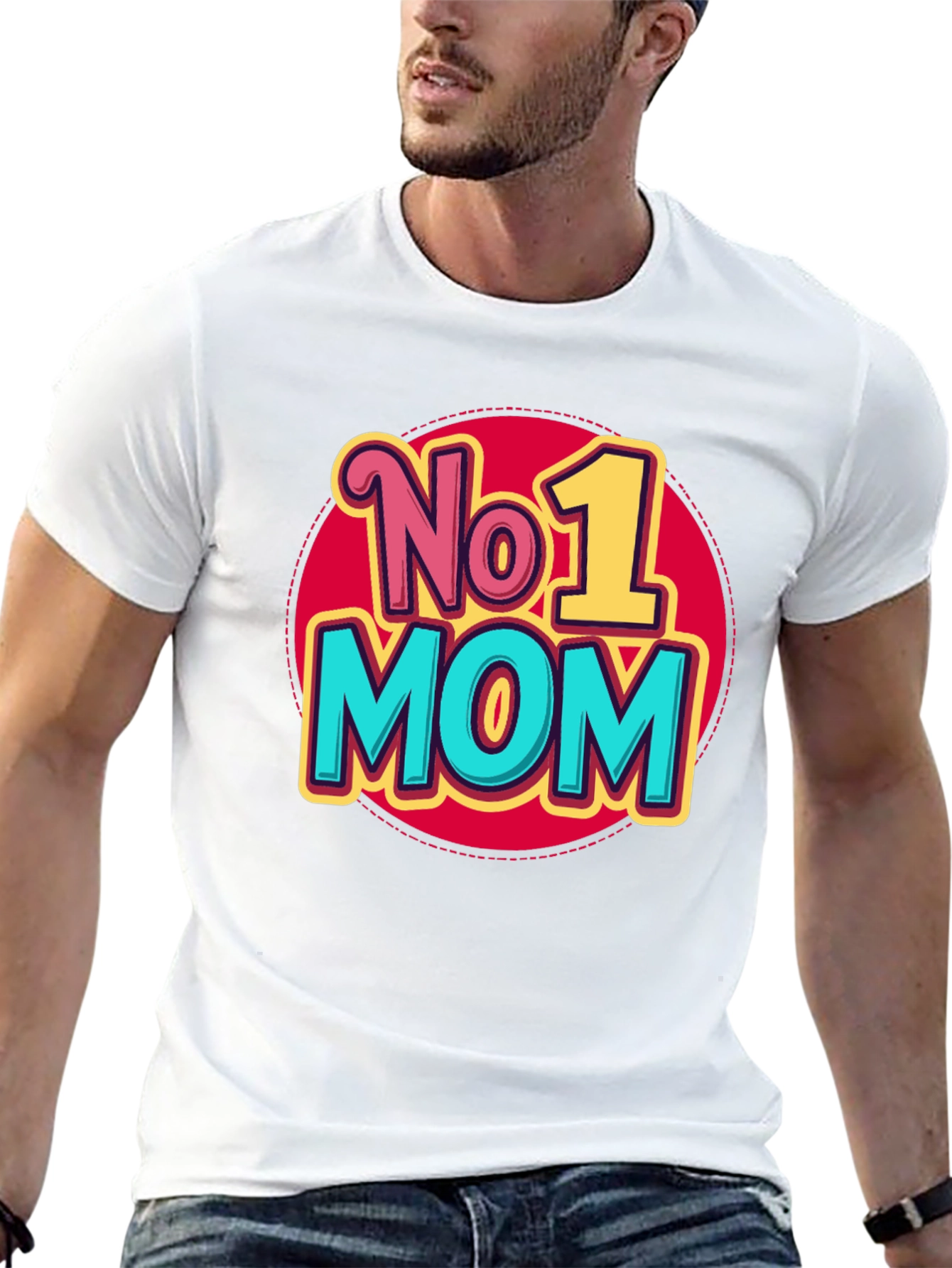 No. 1 Mom T-Shirt - Black Graphic Tee