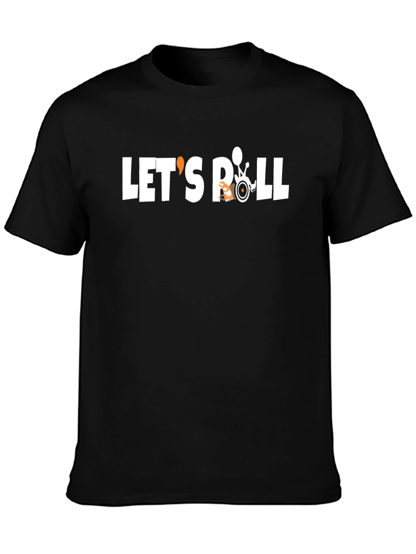 Lets Roll T-Shirt - Wheelchair Humor Tee