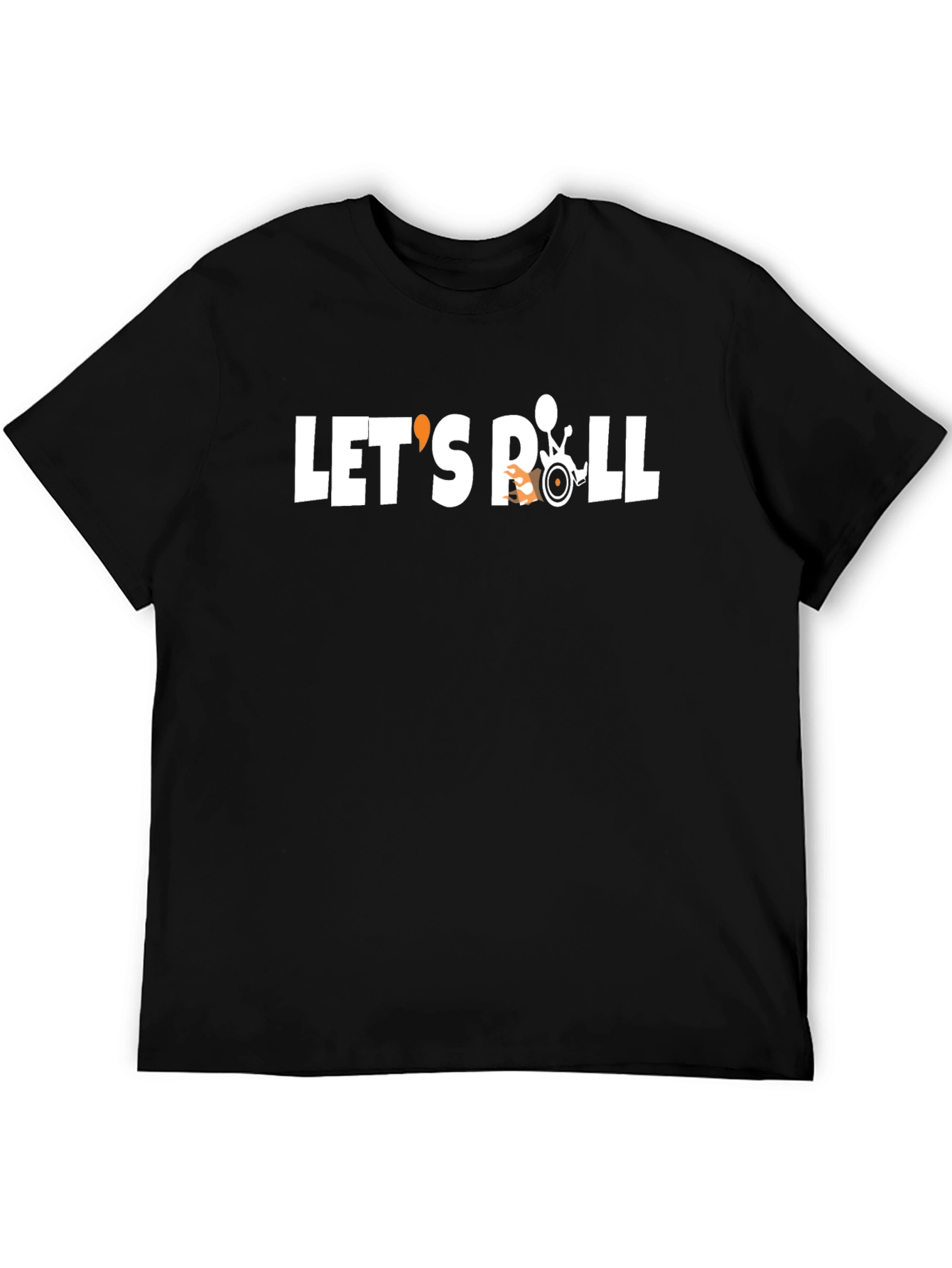 Lets Roll T-Shirt - Wheelchair Humor Tee
