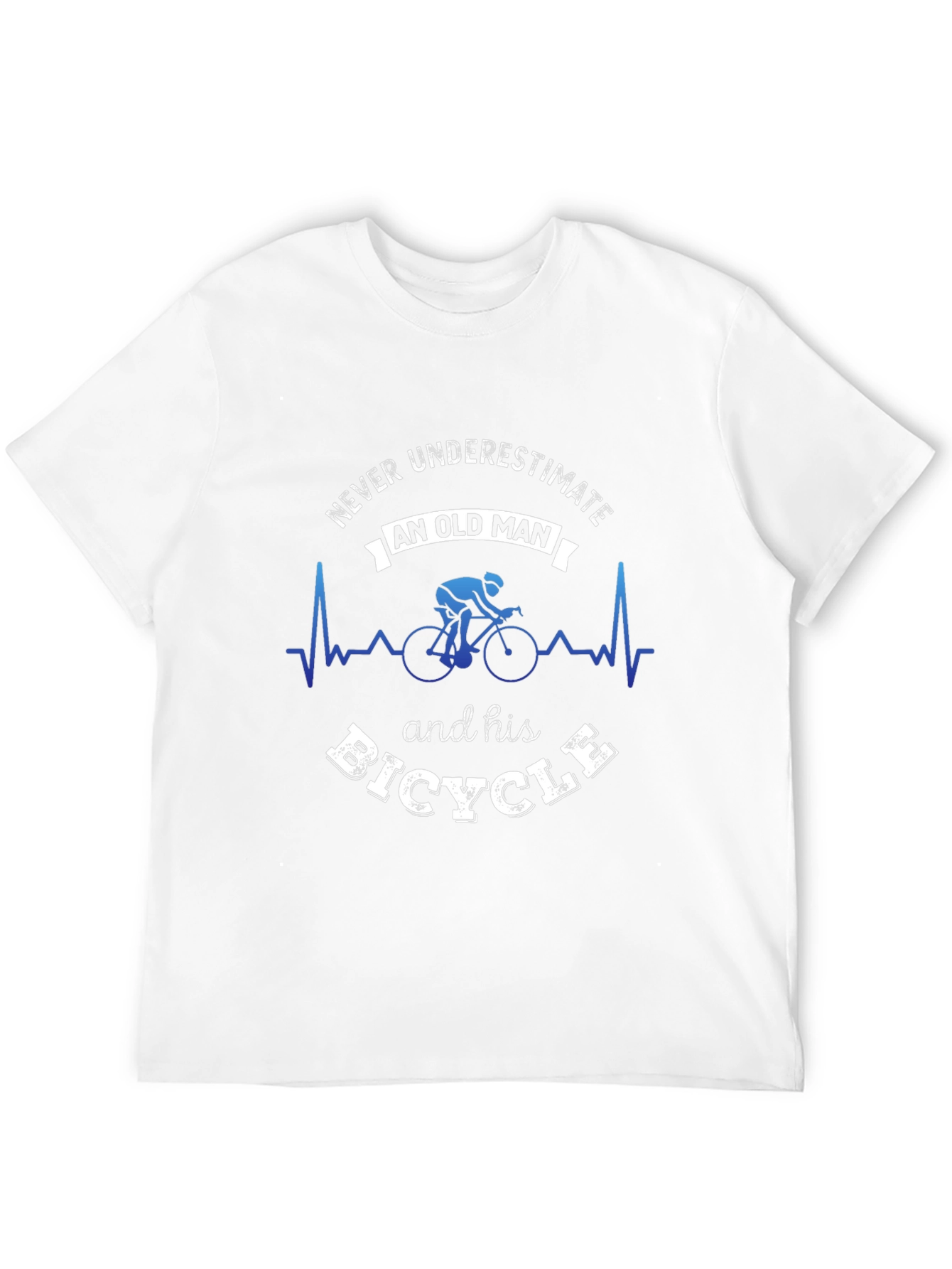 Never Underestimate Old Man and Bicycle T-Shirt