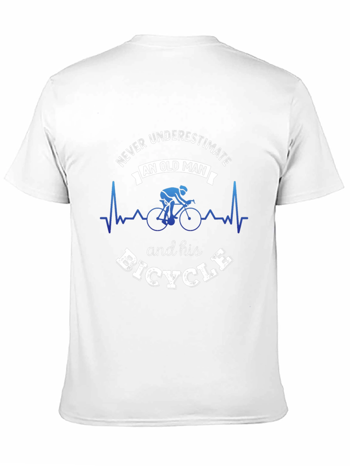 Never Underestimate Old Man and Bicycle T-Shirt