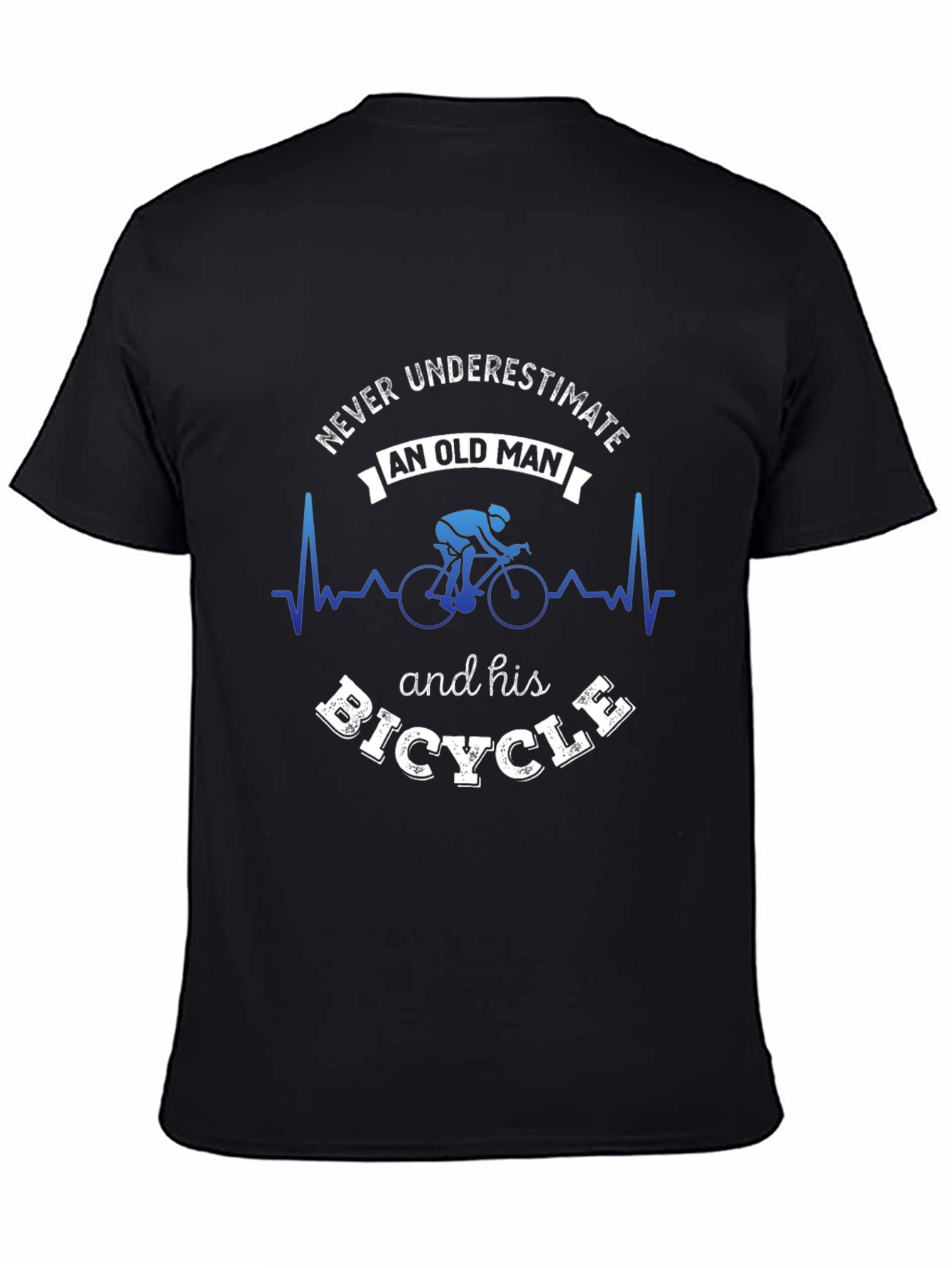 Never Underestimate Old Man and Bicycle T-Shirt