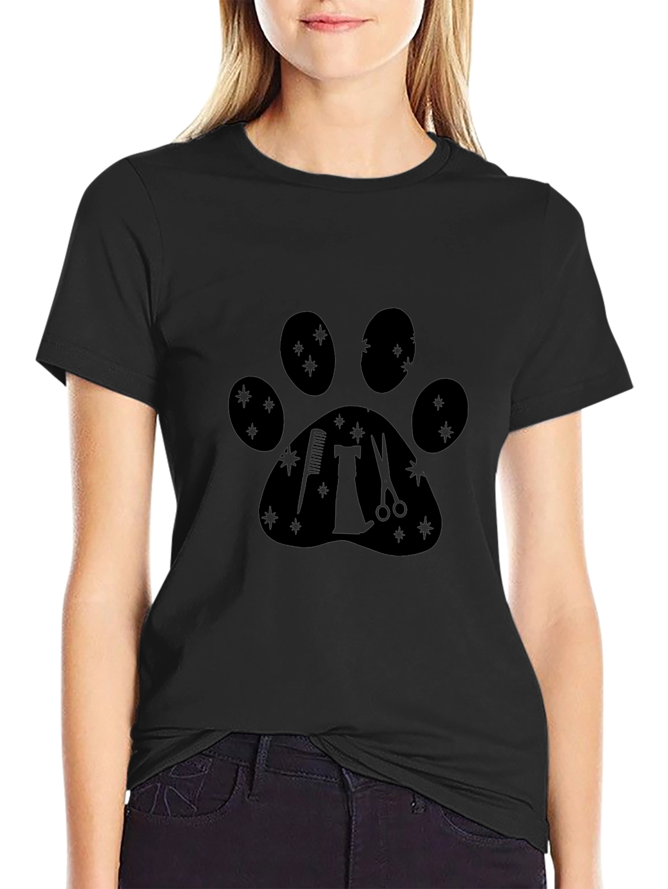 Paw Print Dog Groomer T-Shirt