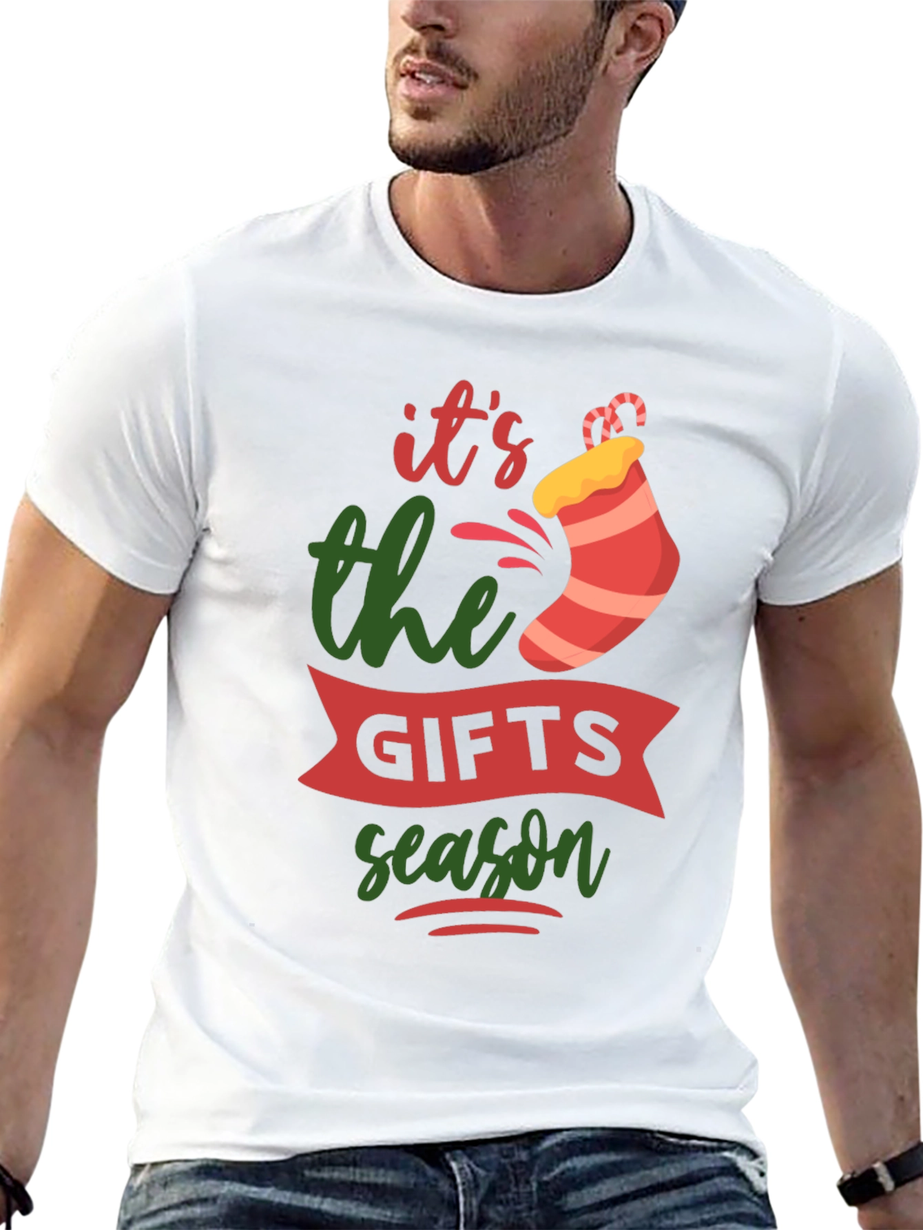 Festive Its the Gifts Season Christmas T-Shirt