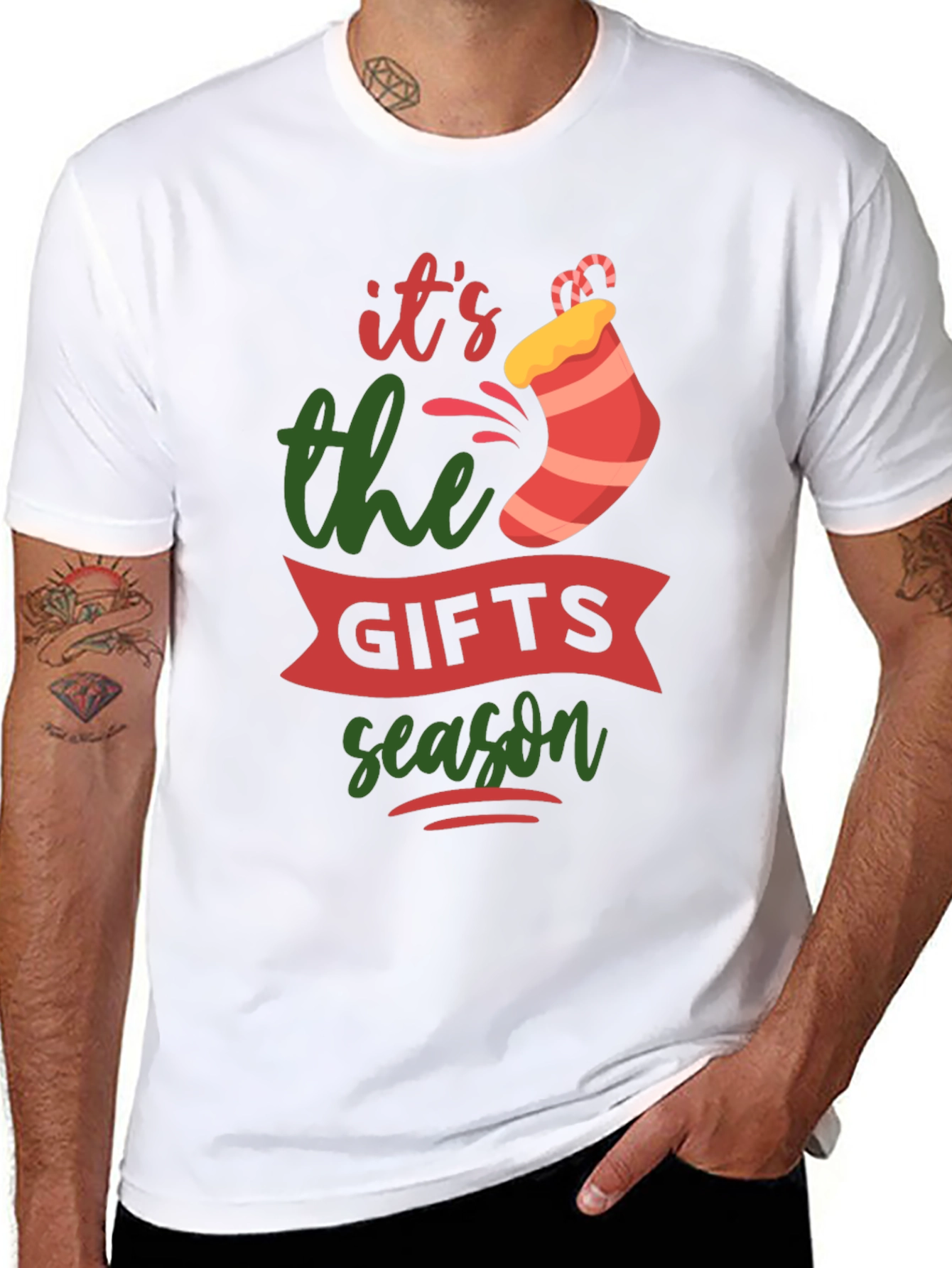 Festive Its the Gifts Season Christmas T-Shirt
