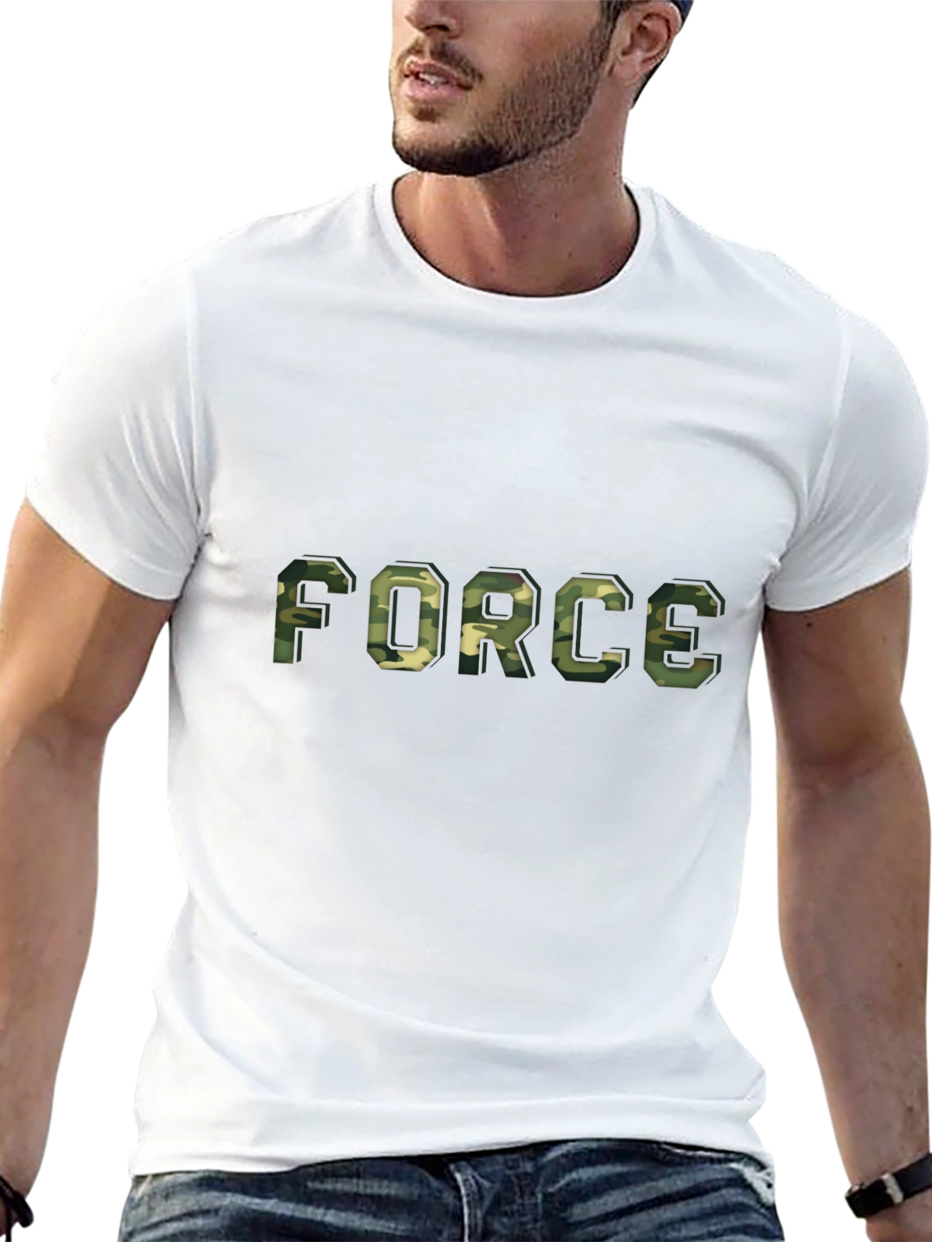 Camo FORCE Graphic T-Shirt - Military Style