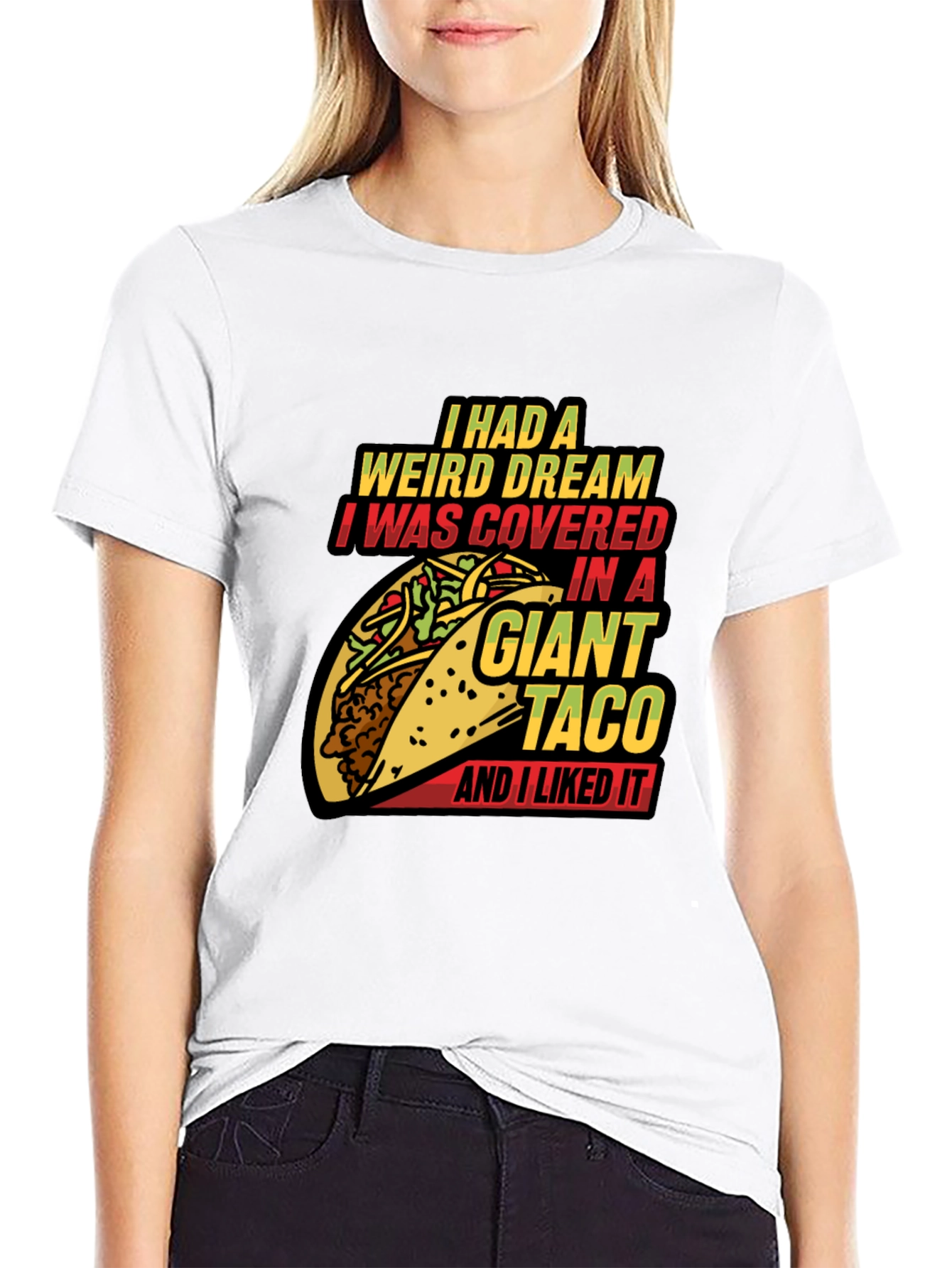 Giant Taco Dream Graphic Tee - Funny Foodie T-Shirt