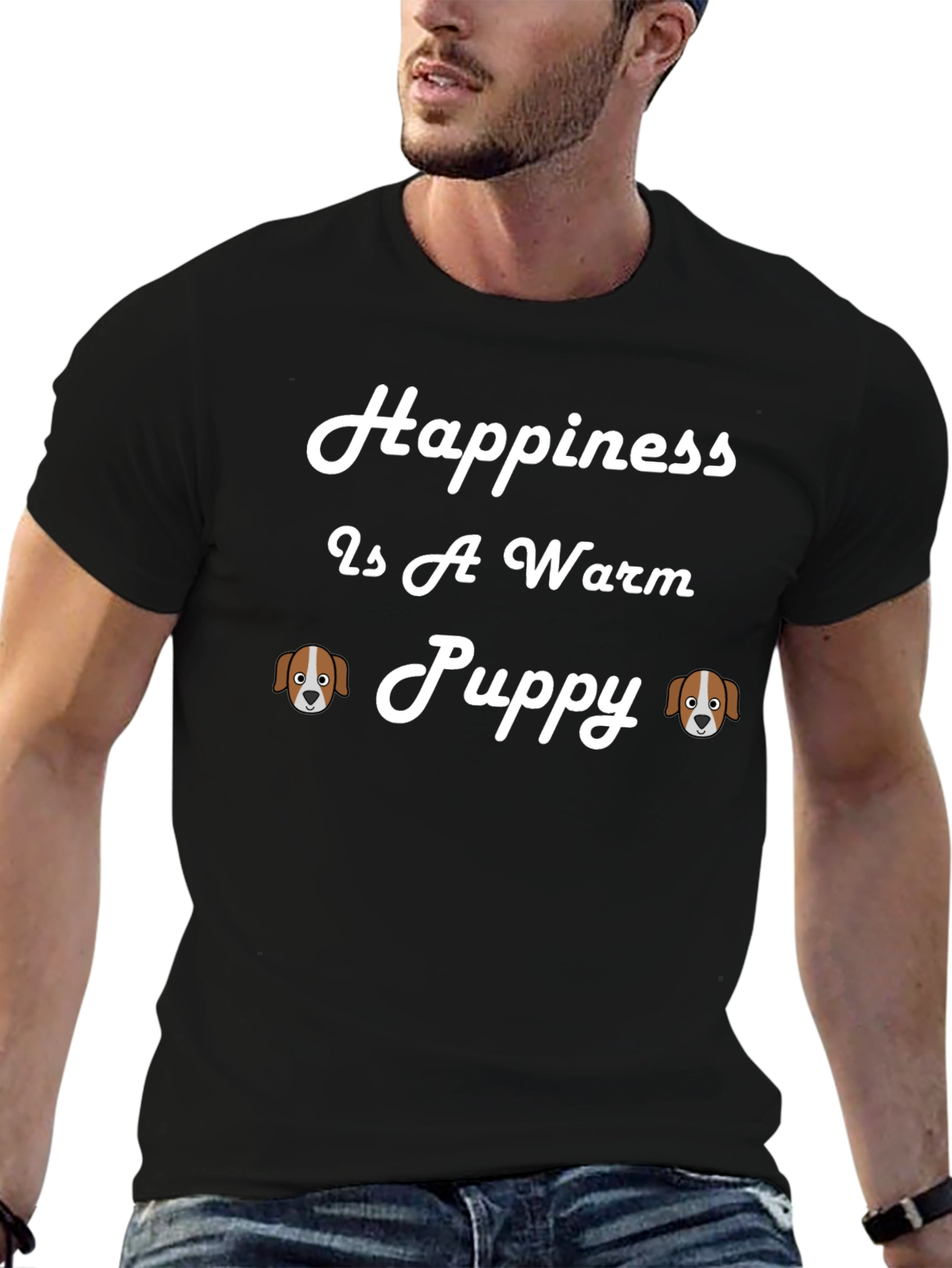 Happiness is a Warm Puppy T-Shirt