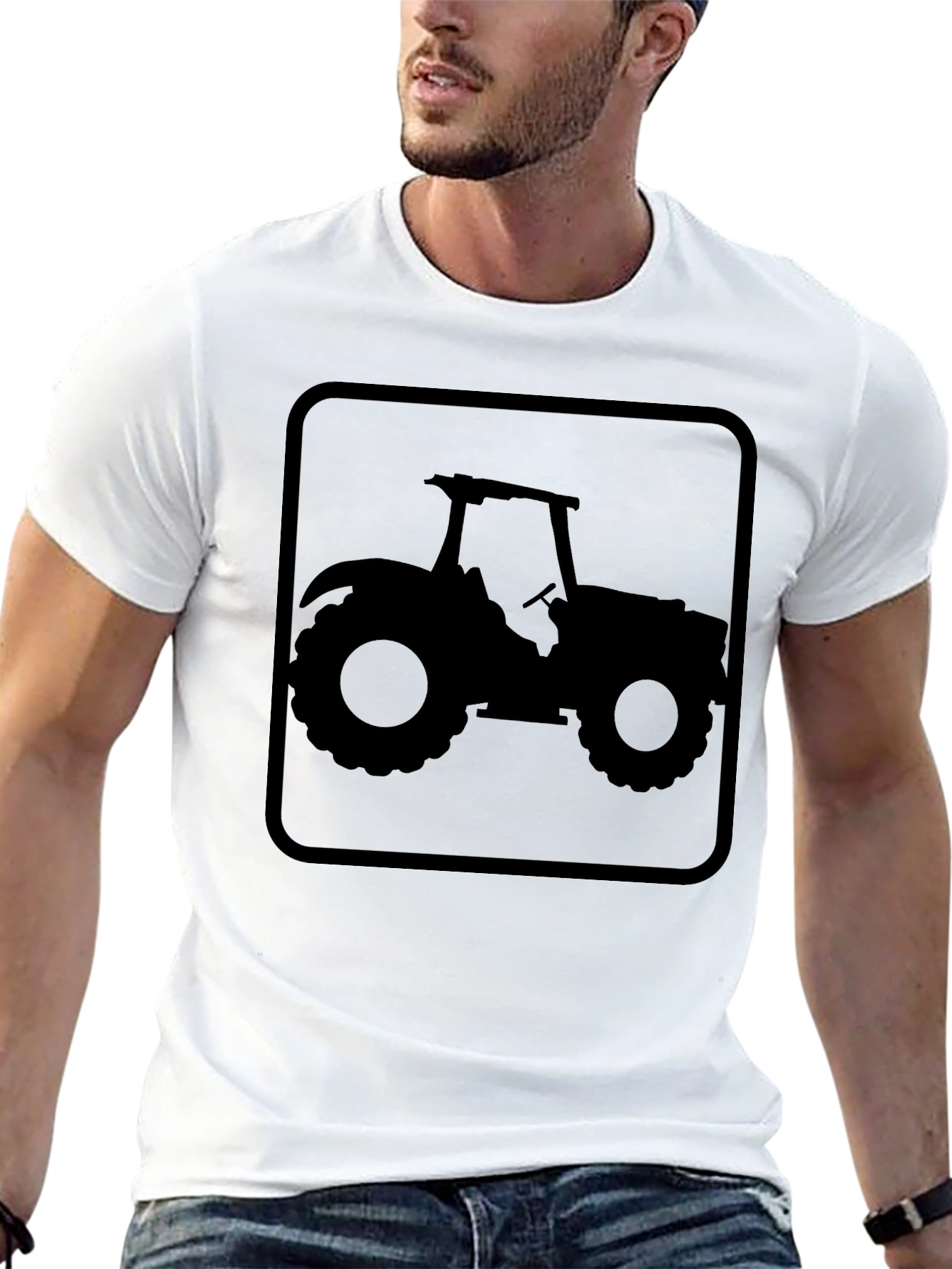 Tractor Silhouette Graphic Tee