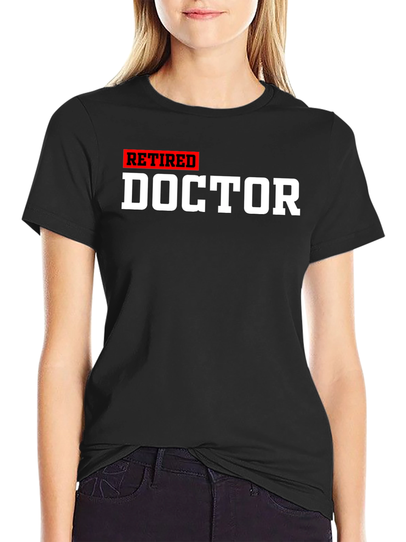 Retired Doctor T-Shirt - Black Cotton Tee