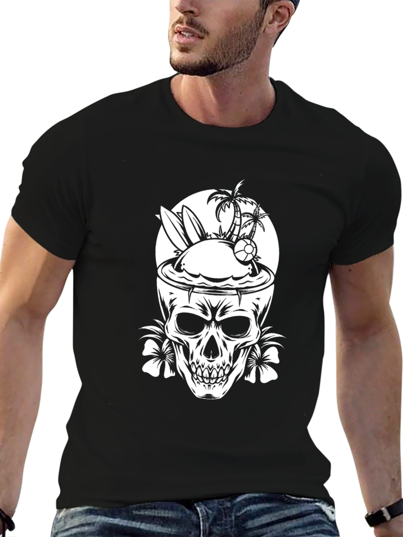 Skull Island Graphic T-Shirt - Beach Vibes