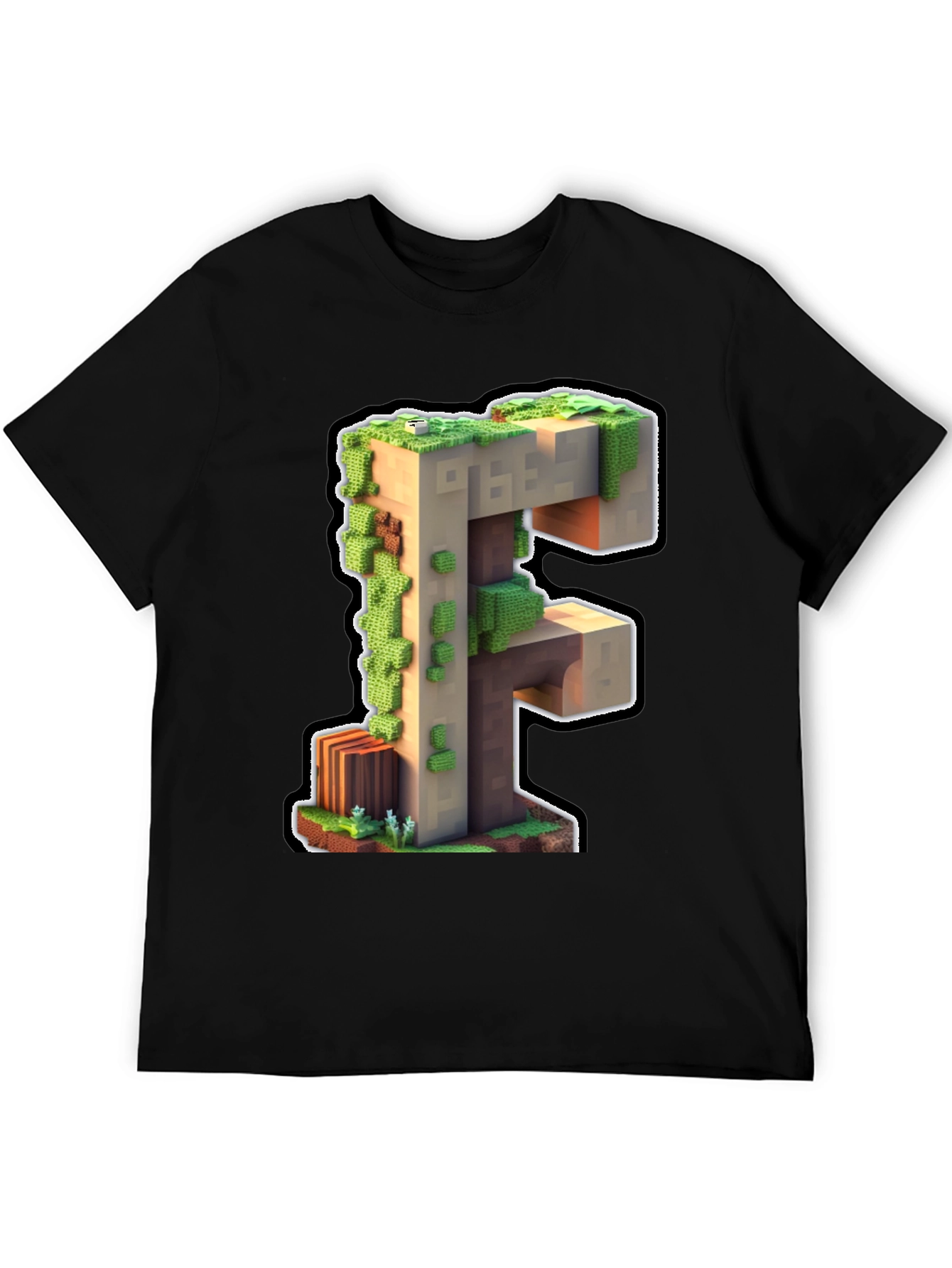 Minecraft F Letter T-Shirt