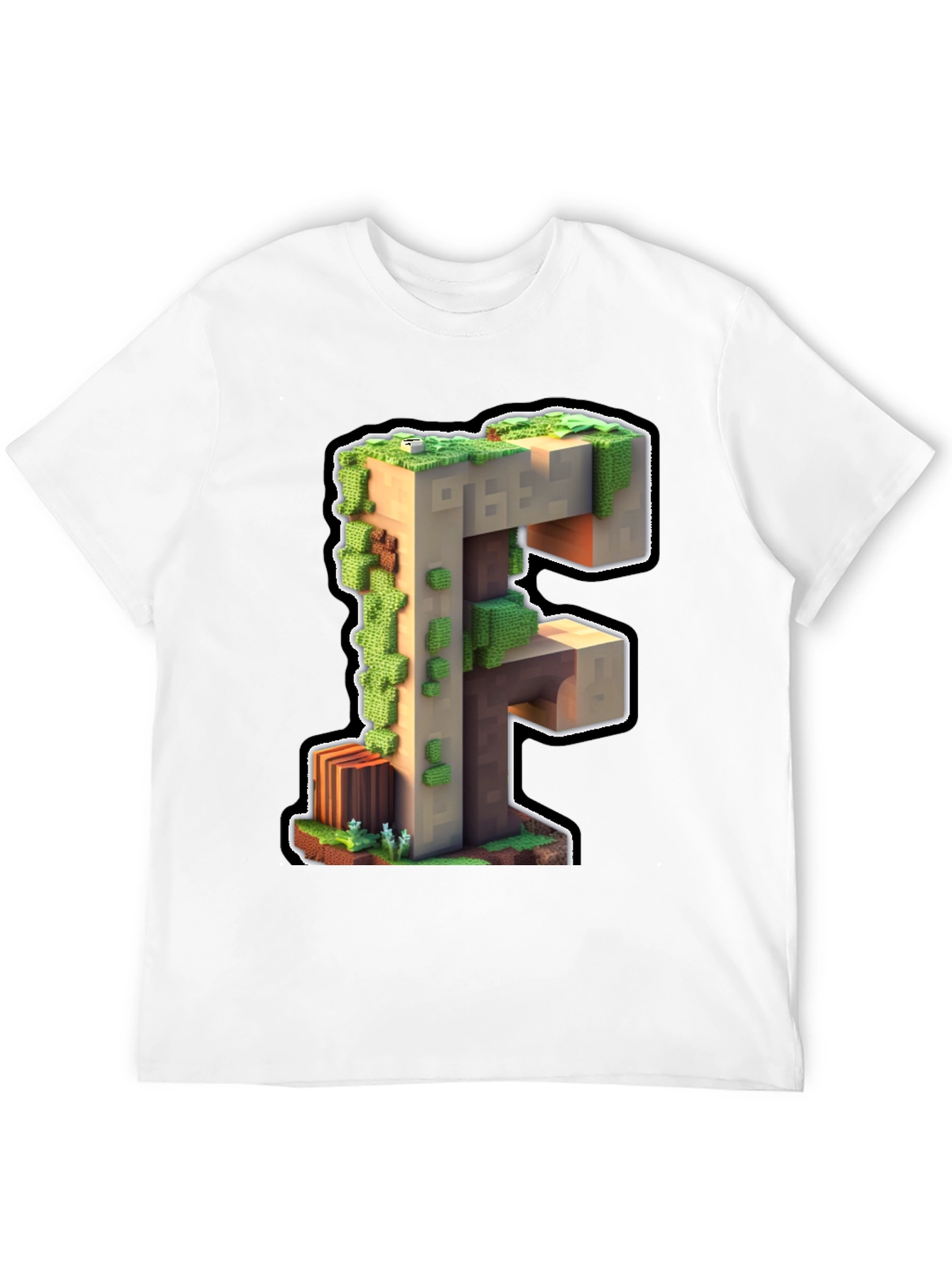 Minecraft F Letter T-Shirt