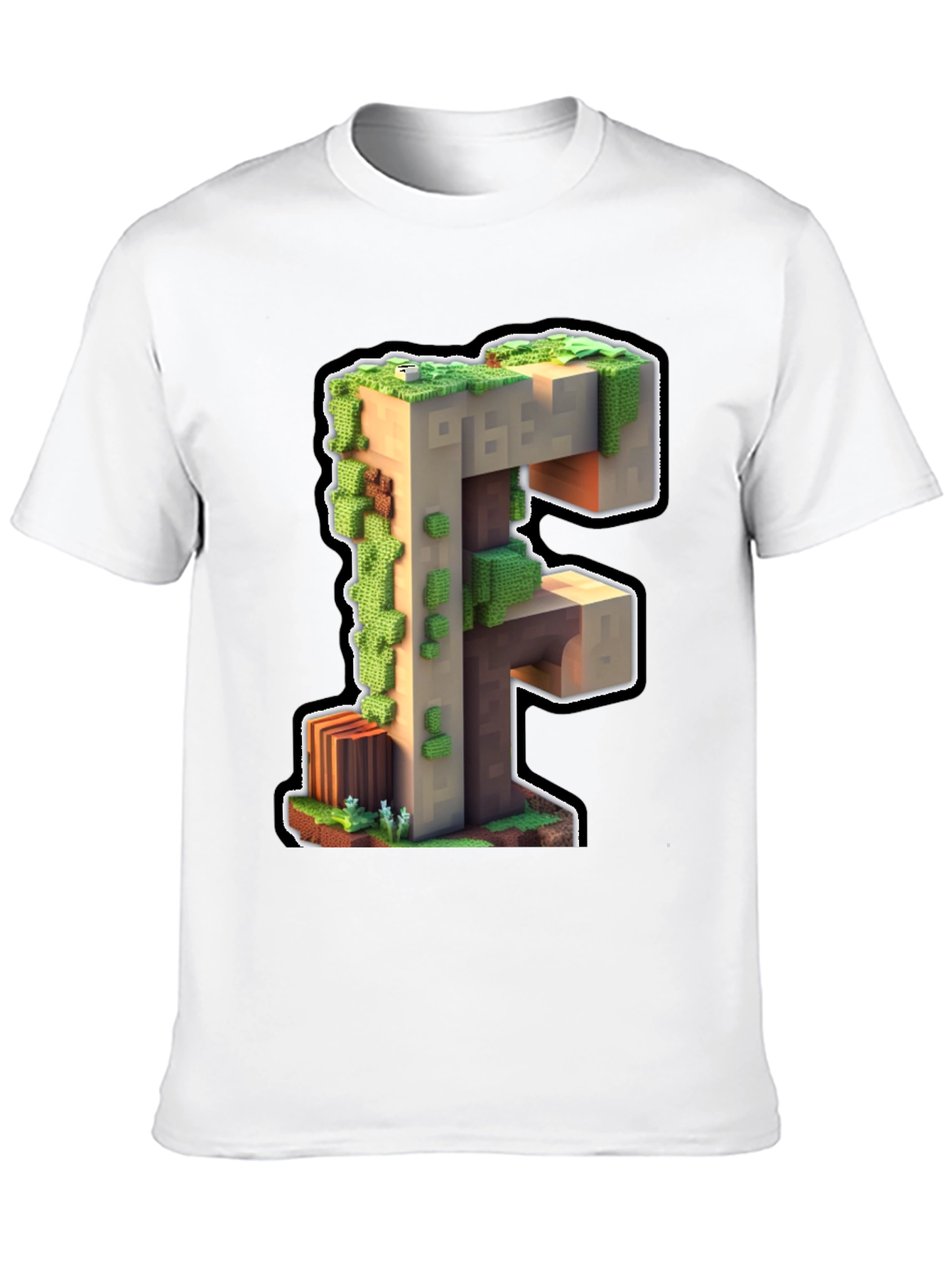 Minecraft F Letter T-Shirt