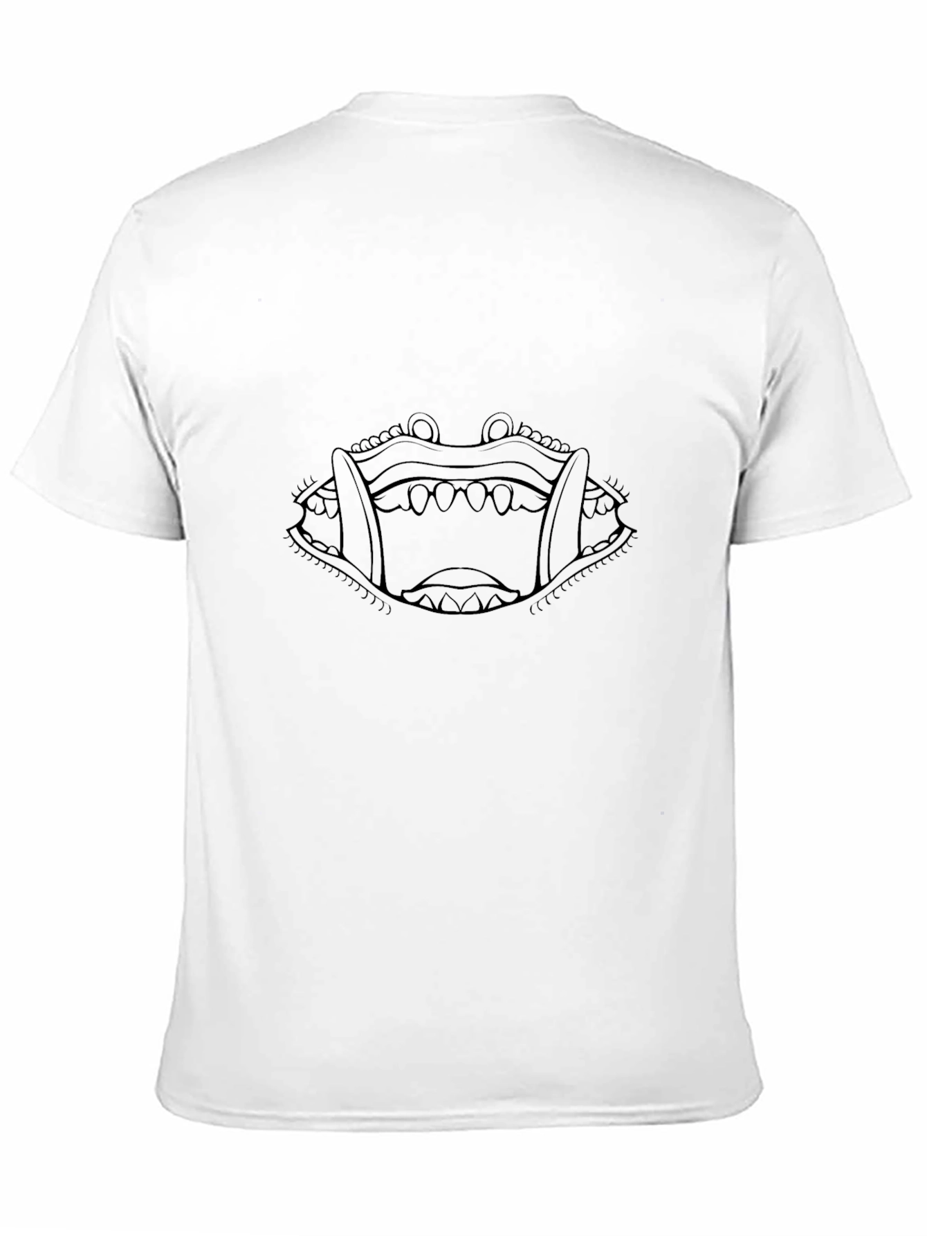 Monster Mouth Graphic Tee - Mens Black T-Shirt