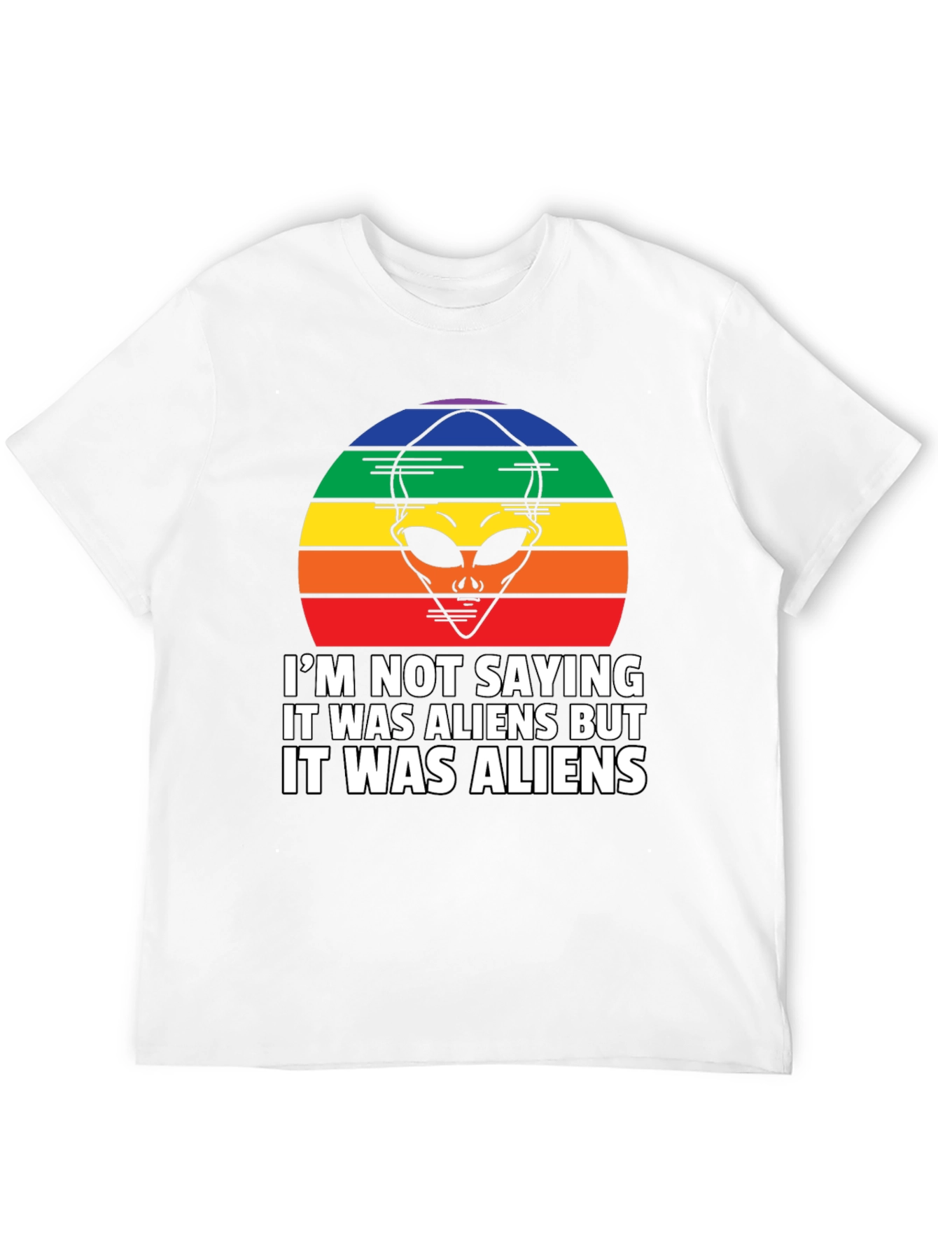 Retro Alien Graphic T-Shirt: Im Not Saying... But Aliens!