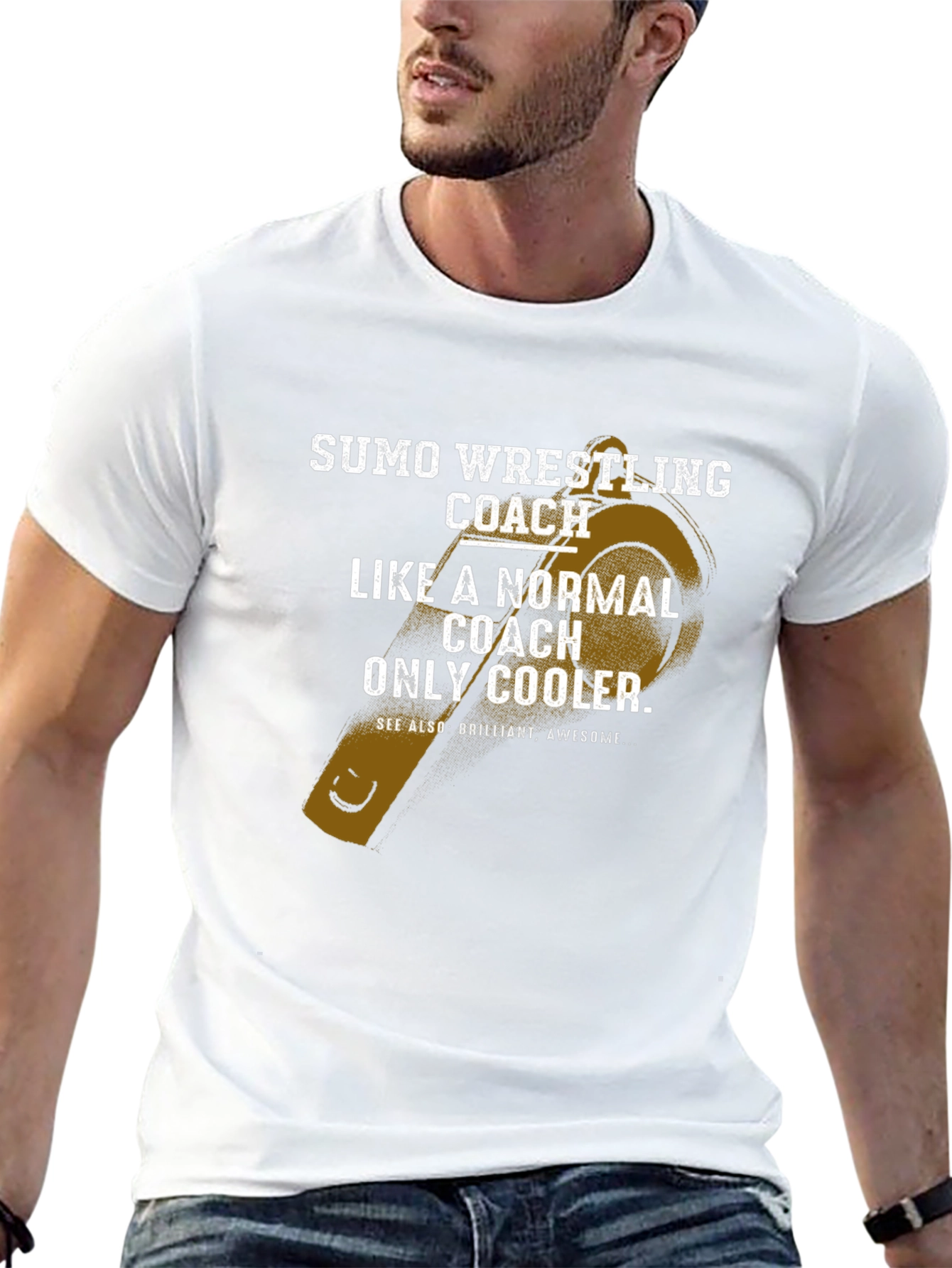 Sumo Wrestling Coach Graphic T-Shirt