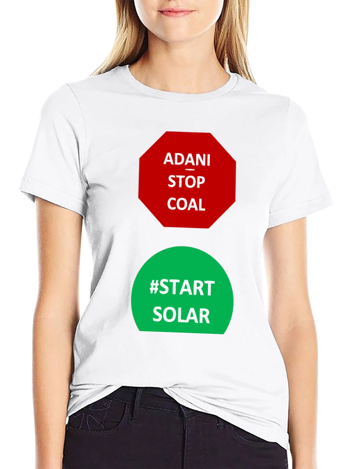 Adani Stop Coal Start Solar Activist T-Shirt