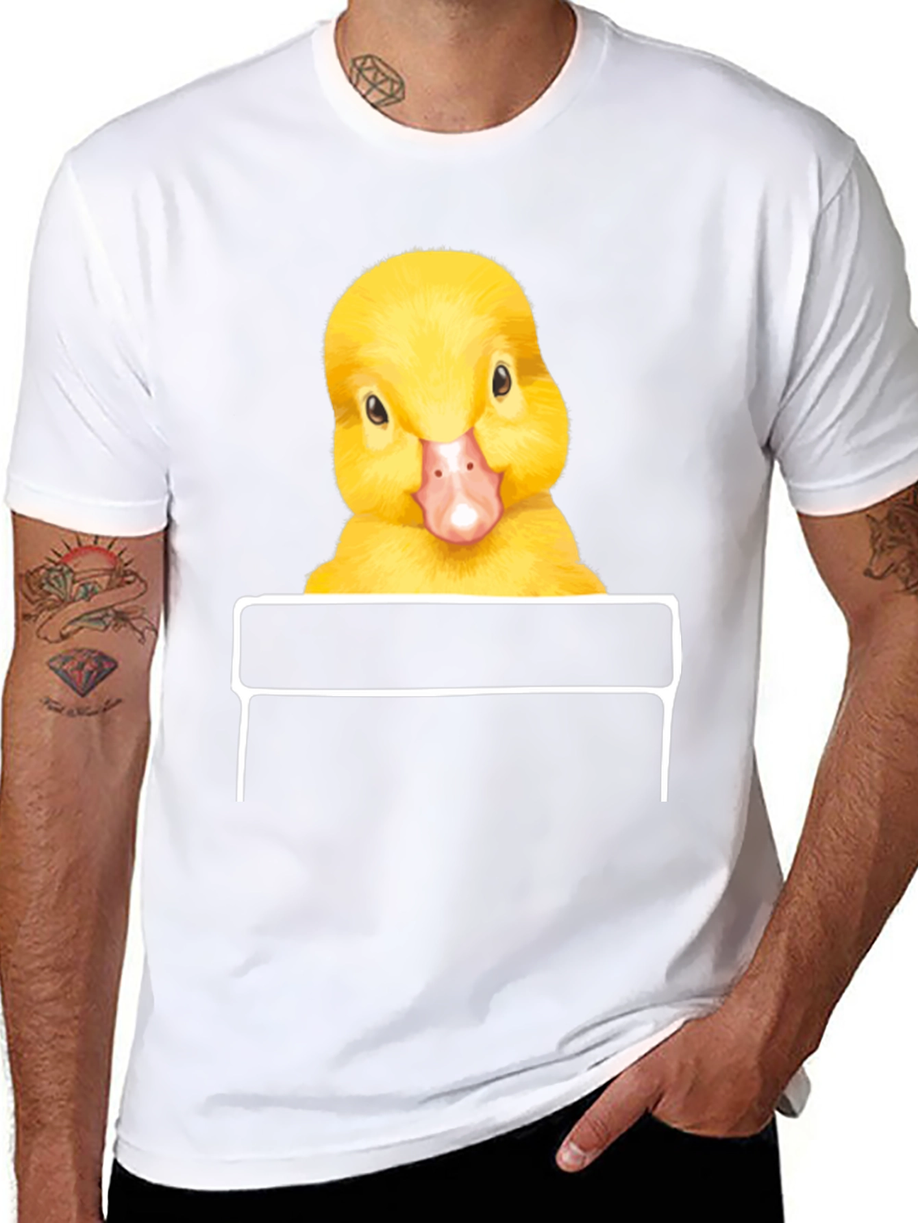 Duckling Pocket Print T-Shirt