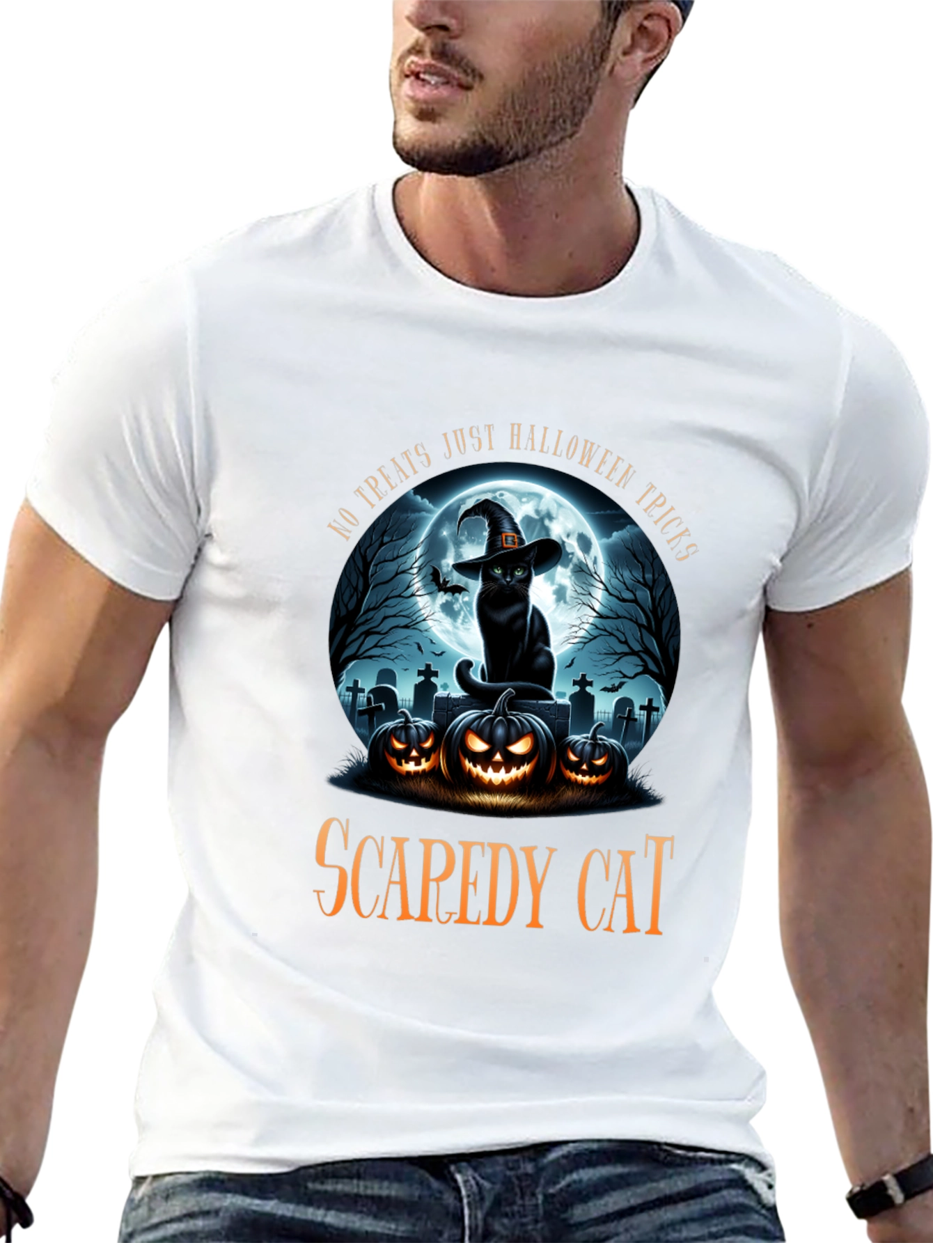 Halloween Cat T-Shirt - Scarey Cat Spices